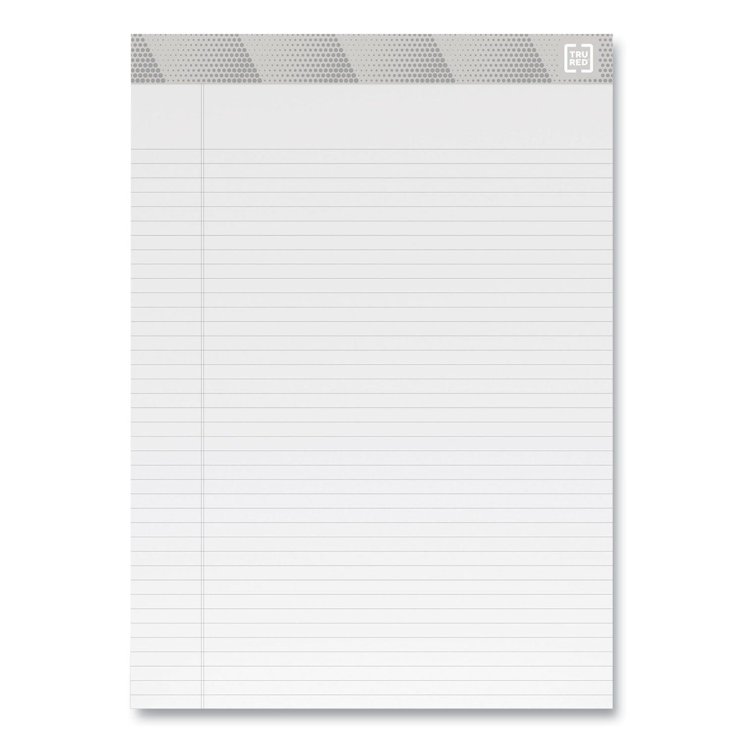 TRU RED™ Notepads, Narrow Rule, 50 White 8.5 X 11.75 Sheets, 12/pack