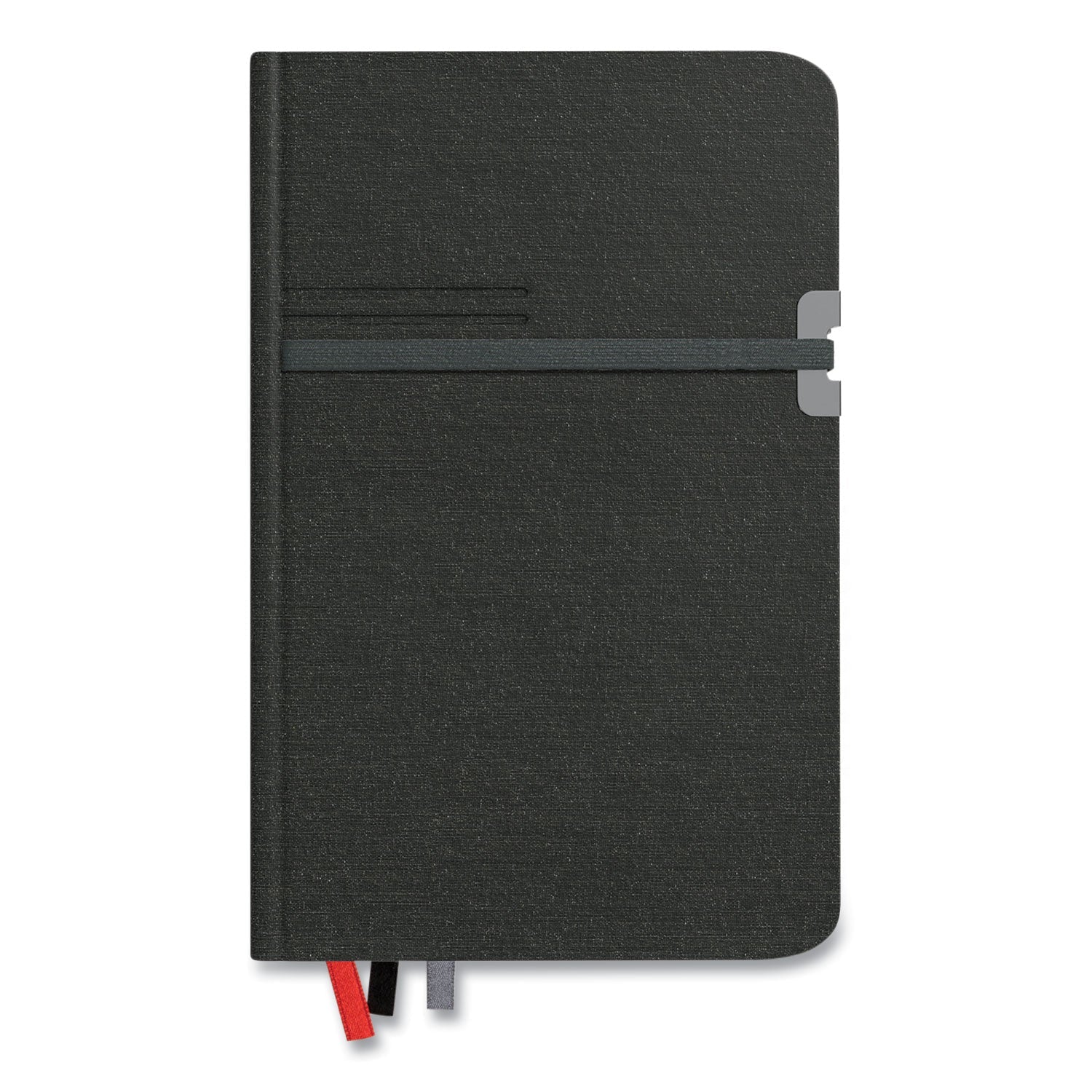 TRU RED™ Mastery Journal, 1-Subject, Narrow Rule, Black Cover, (192) 8 x 5 Sheets