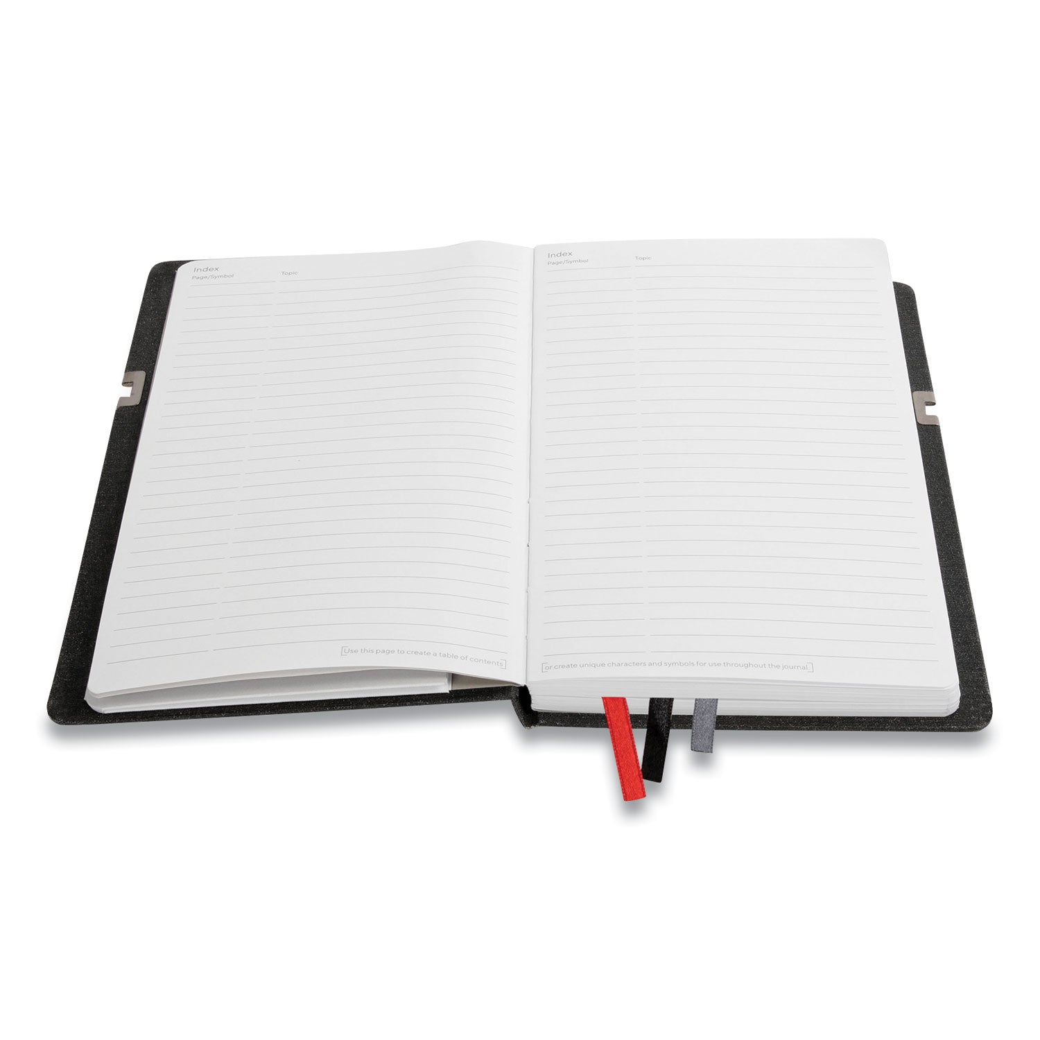 TRU RED™ Mastery Journal, 1-Subject, Narrow Rule, Black Cover, (192) 8 x 5 Sheets