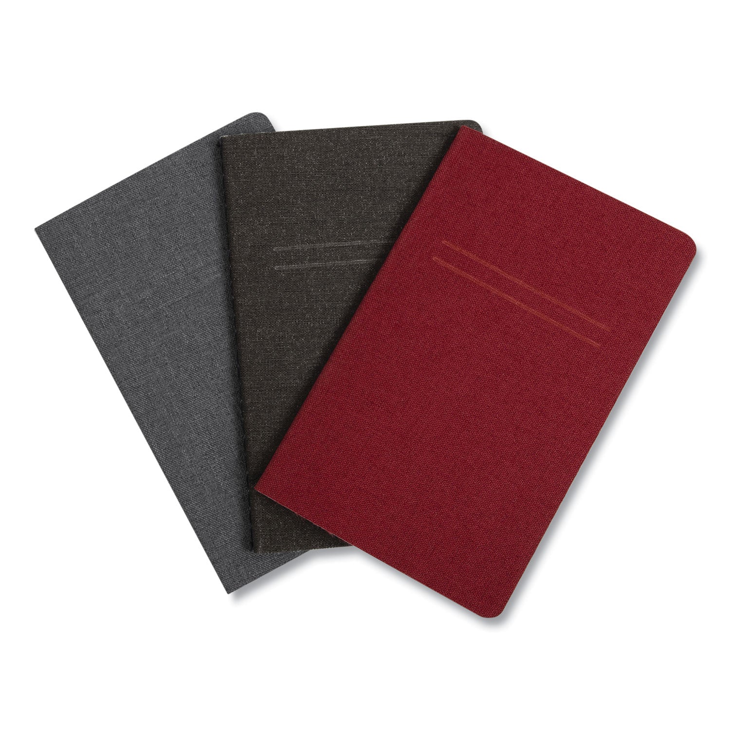 TRU RED™ Pocket Journal, 1-Subject, Narrow Rule, Assorted Cover Colors, (48) 3.5 x 5.5 Sheets, 3/Pack