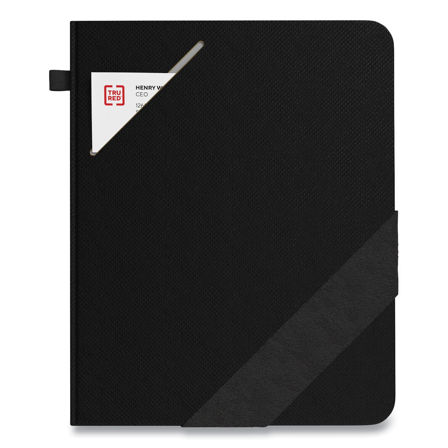 TRU RED™ Large Starter Journal, 1-Subject, Narrow Rule, Black Cover, (192) 10 x 8 Sheets