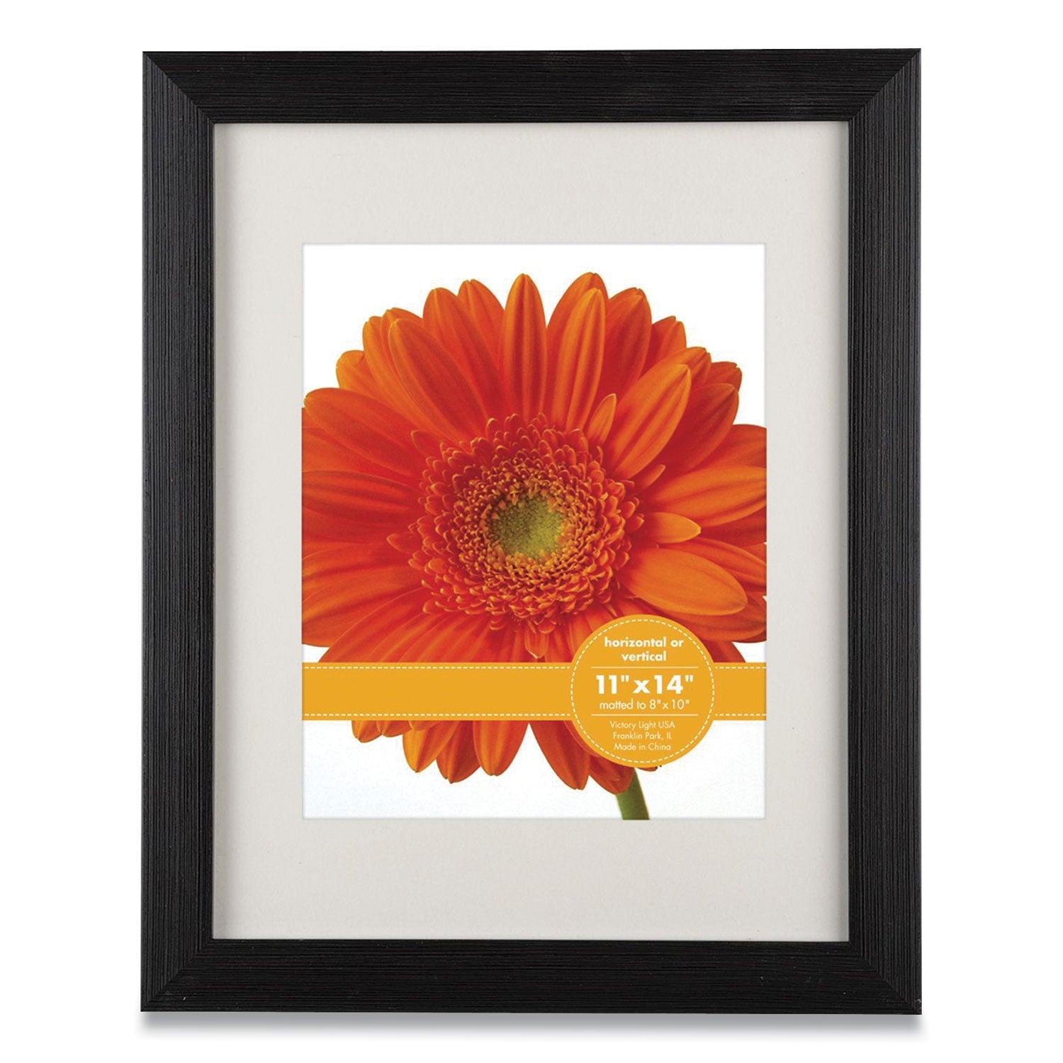 Woodtone Poster Frame With Mat | 8x10 | Cappuccino