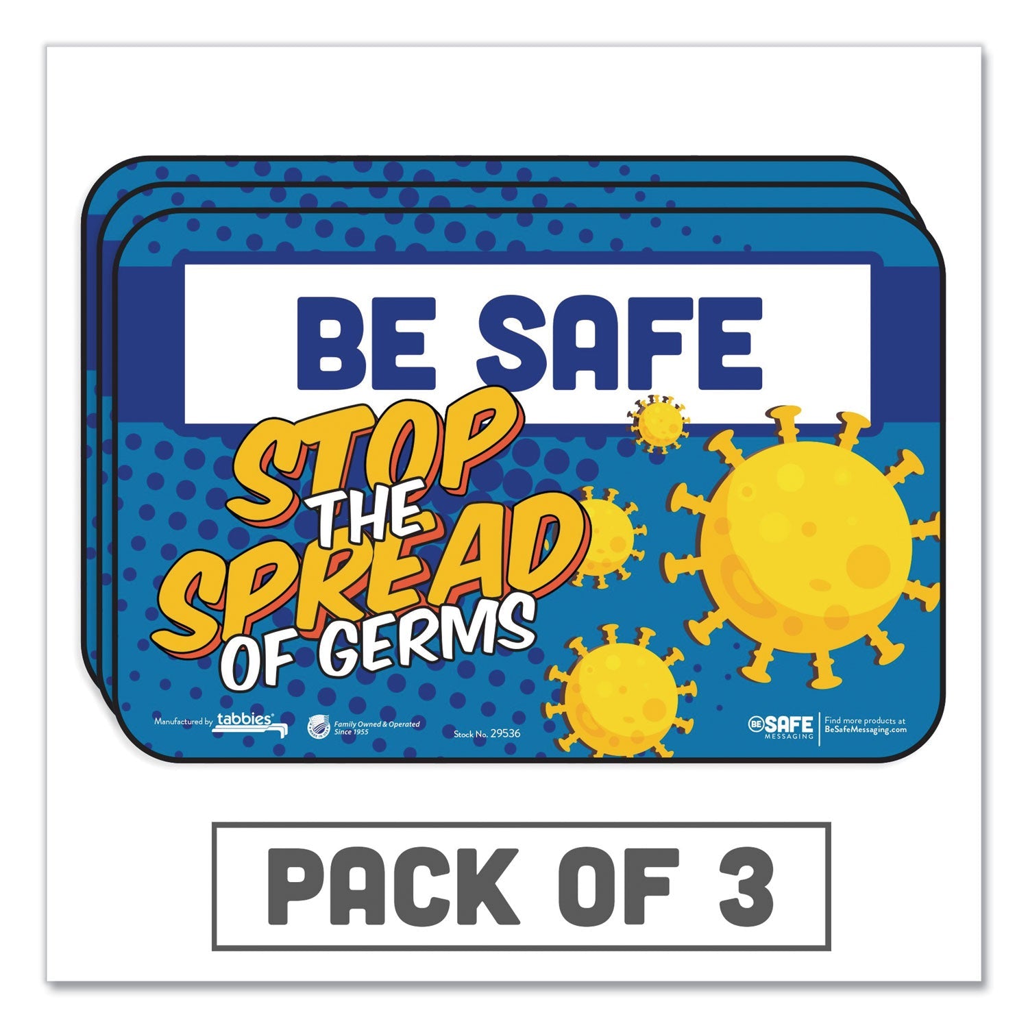 BeSafe Education Wall Signs | Tabbies® 3-Pack