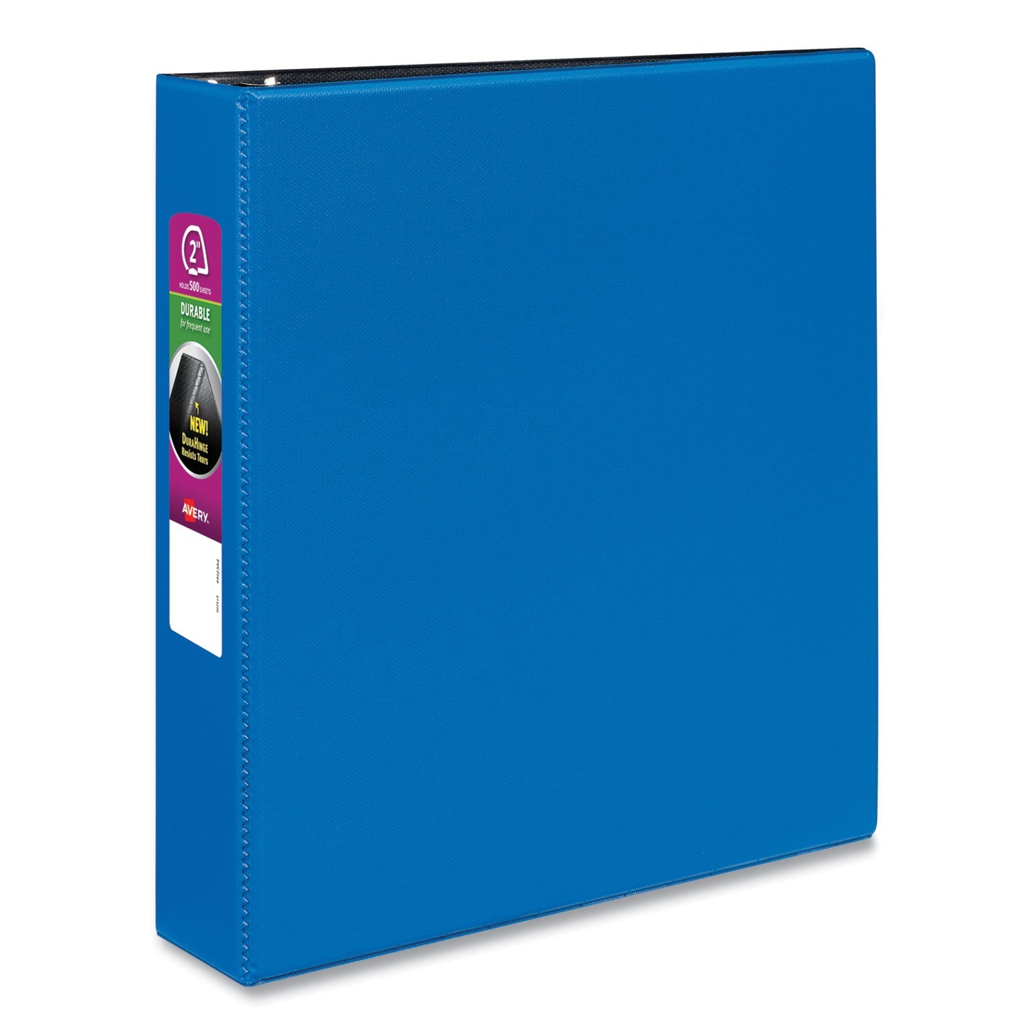 Avery® Durable Non-View Binder With Durahinge And Slant Rings, 3 Rings, 2" Capacity, 11 X 8.5, Blue