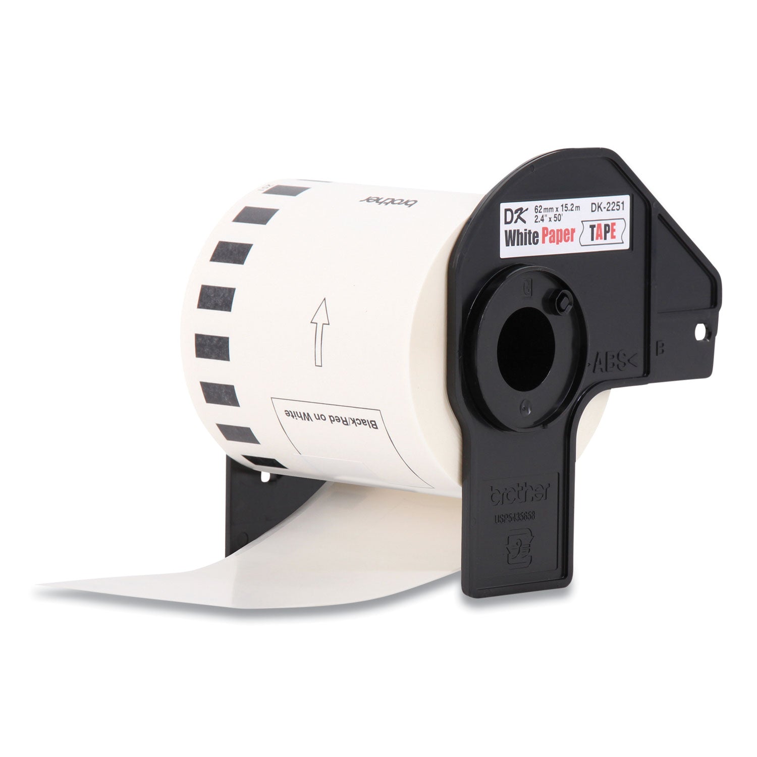 Brother Continuous Paper Label Tape, 2.44" X 50 Ft, White, 3 Rolls/pack - Bloom Skins