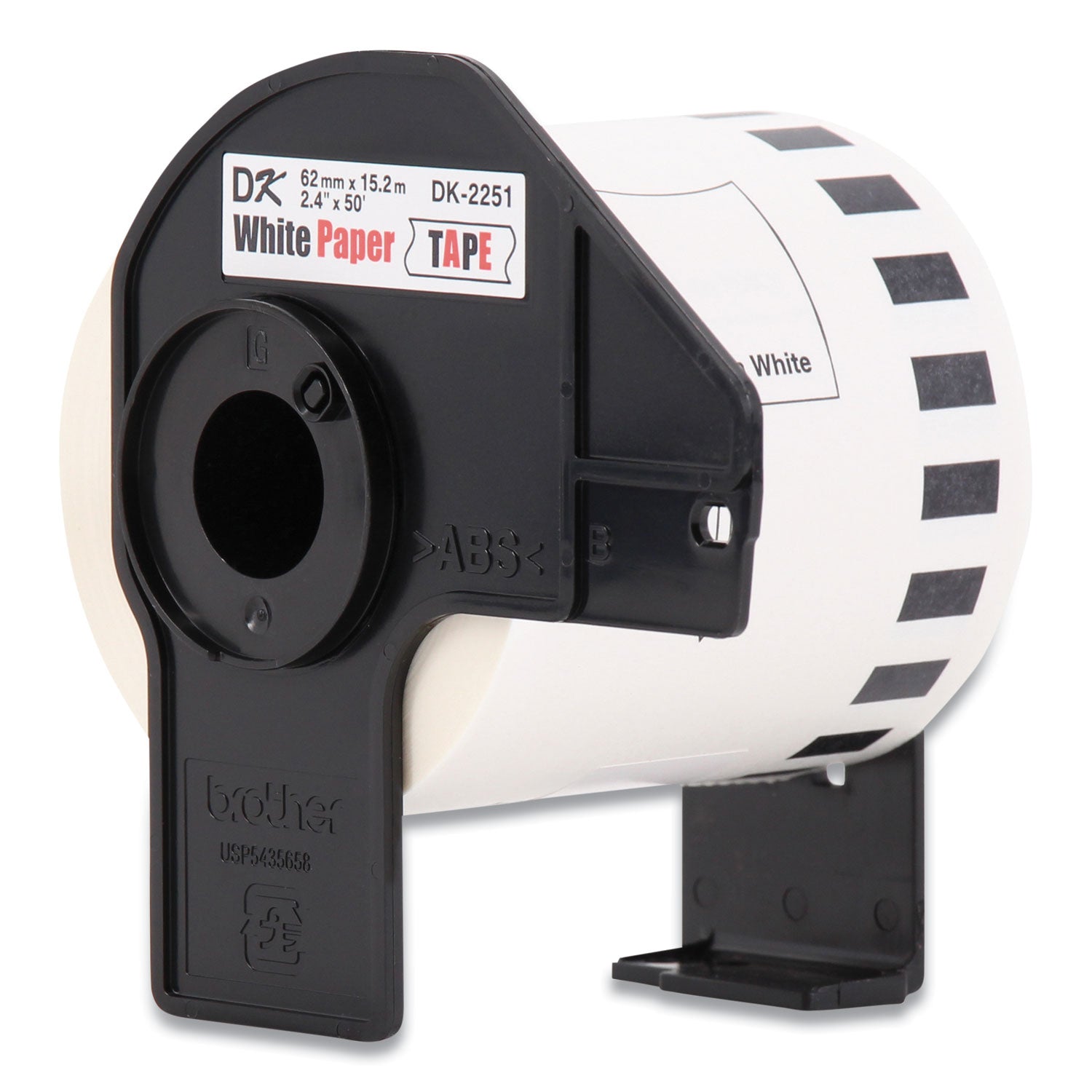 Brother Continuous Paper Label Tape, 2.44" X 50 Ft, White, 3 Rolls/pack - Bloom Skins
