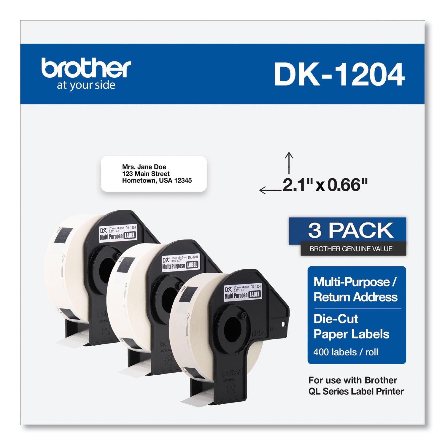 Die-Cut Multipurpose Labels | 1200/Pack