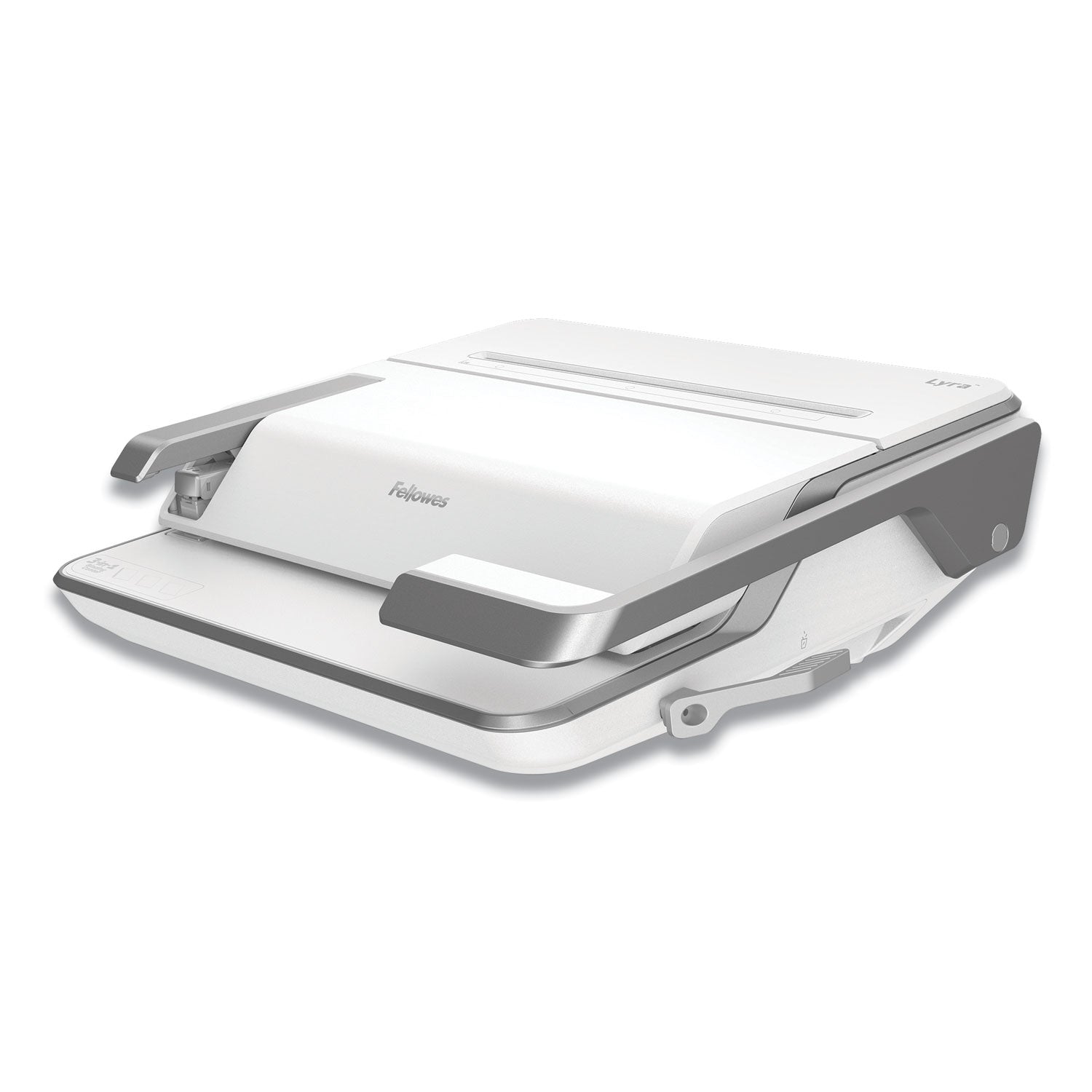 Fellowes® Lyra 3-In-1 Binding Center, 300 Sheets, 16.63 X 15.62 X 6.03, White/gray