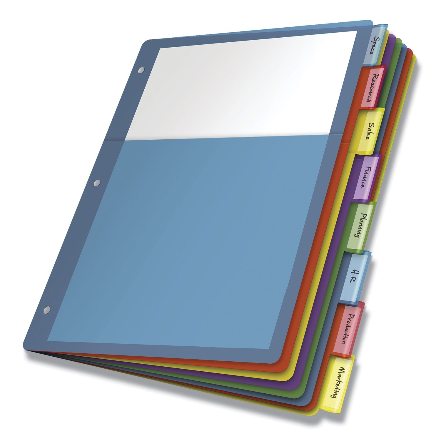 Cardinal Poly 1-Pocket Index Dividers | 8-Tab