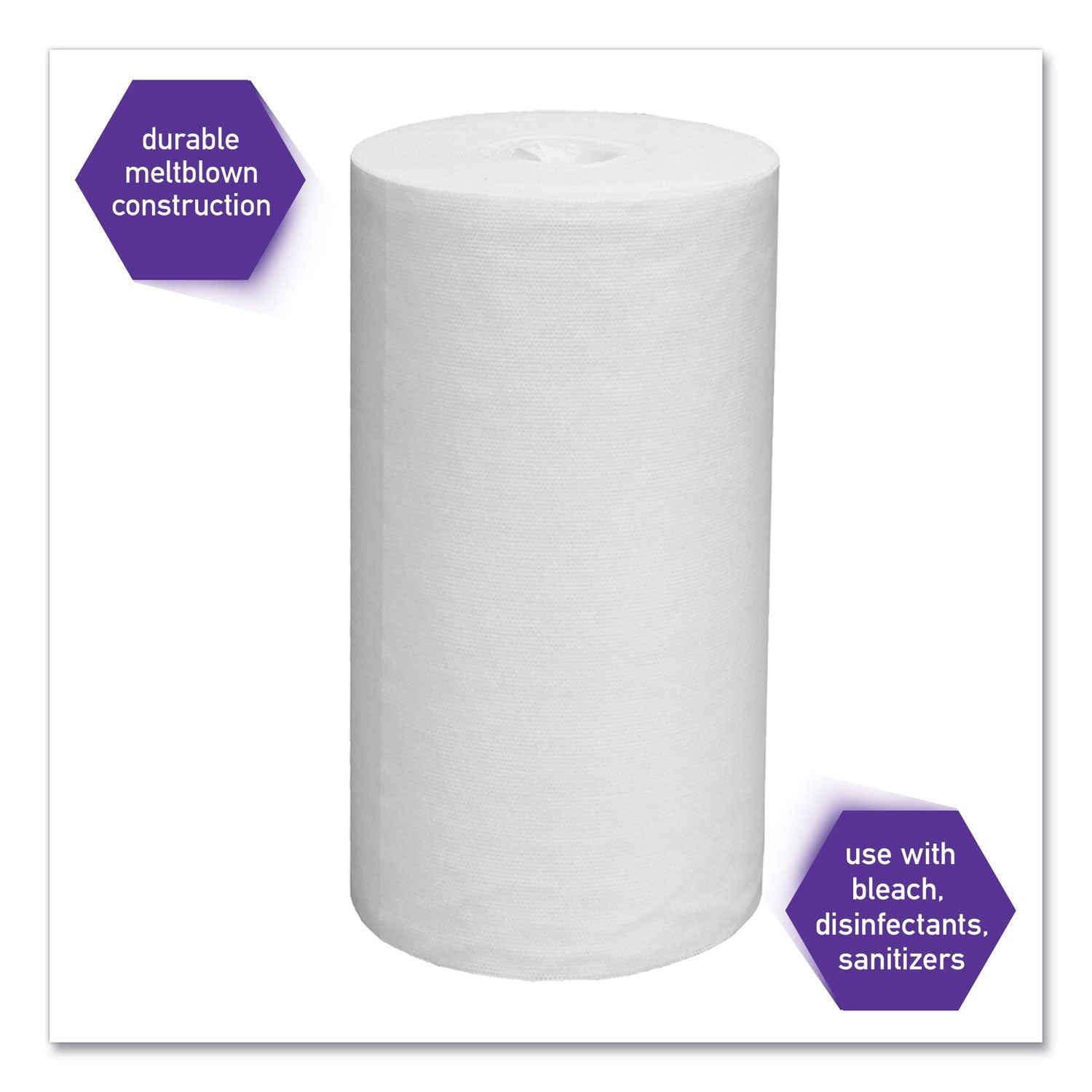 Kimtech™ Wettask System Prep Wipers For Bleach/disinfectants/sanitizers Hygienic Enclosed System Refills, W/canister, 55/rl,12 Roll/ct