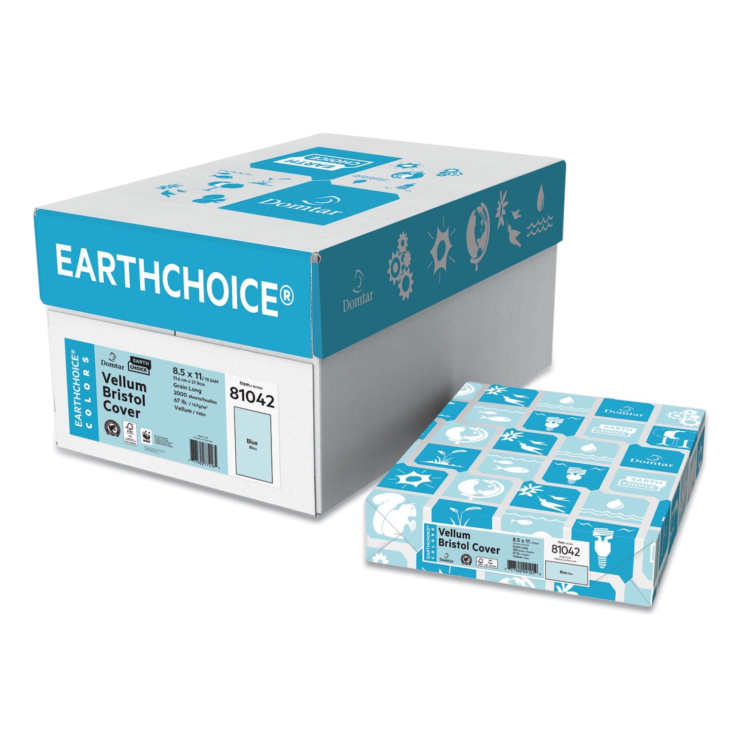 Domtar Blue Cover Stock | 67 lb 250/Pack