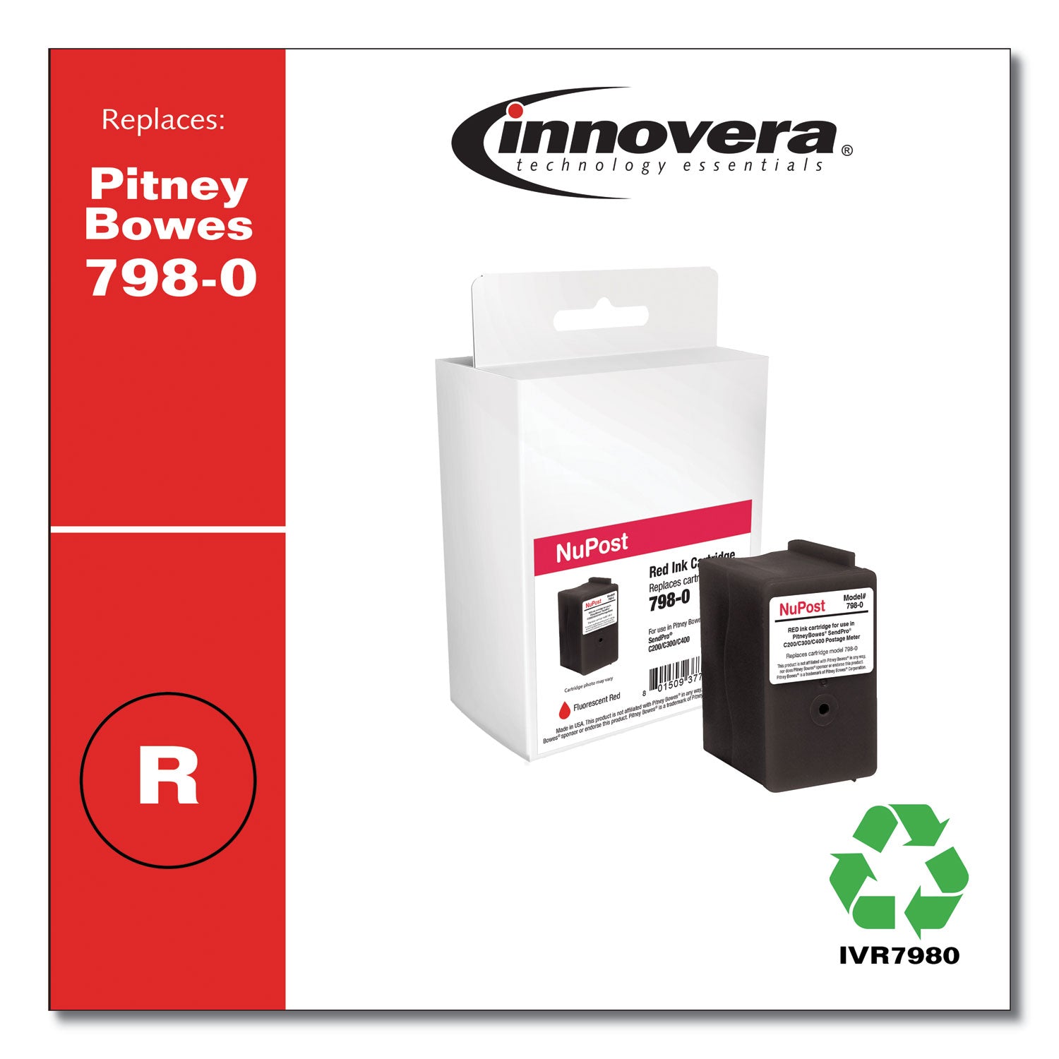 Compatible Red Postage Meter Ink | 798-0