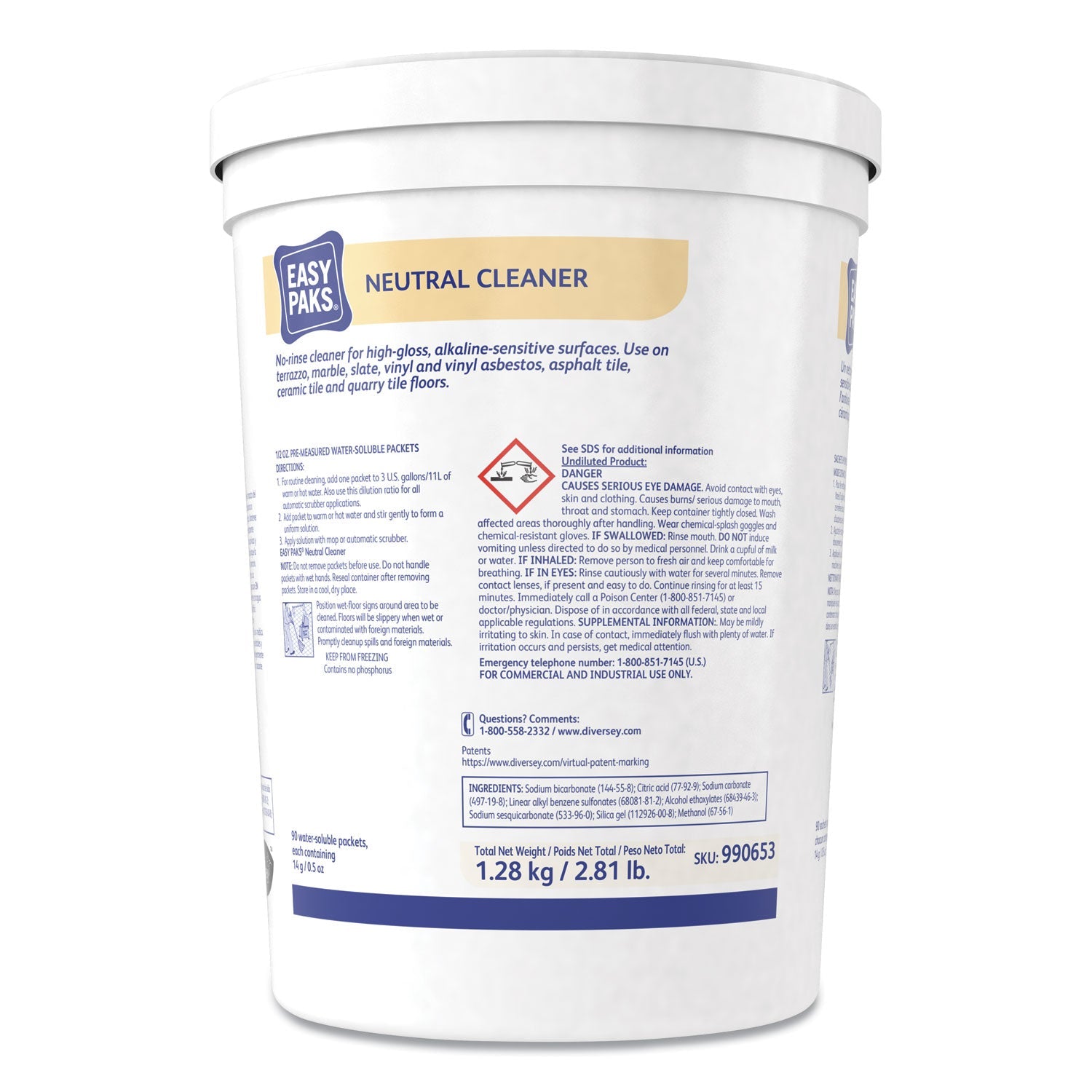 Neutral Cleaner Packets | Pine Scent, 90/Tub