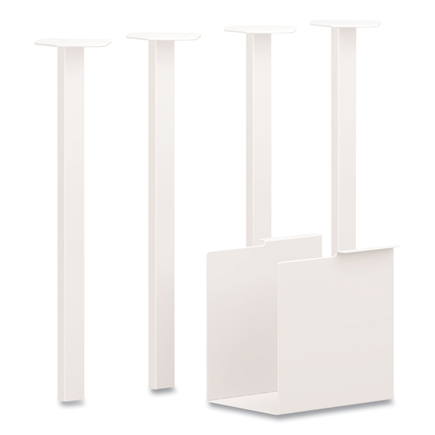 Coze Writing Desk Post Legs | White, 4-Set