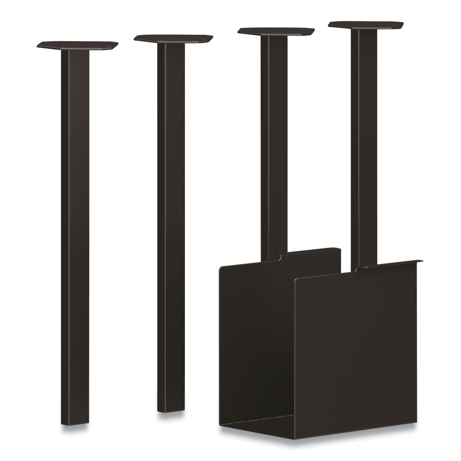 Coze Writing Desk Post Legs | Black, 4-Set