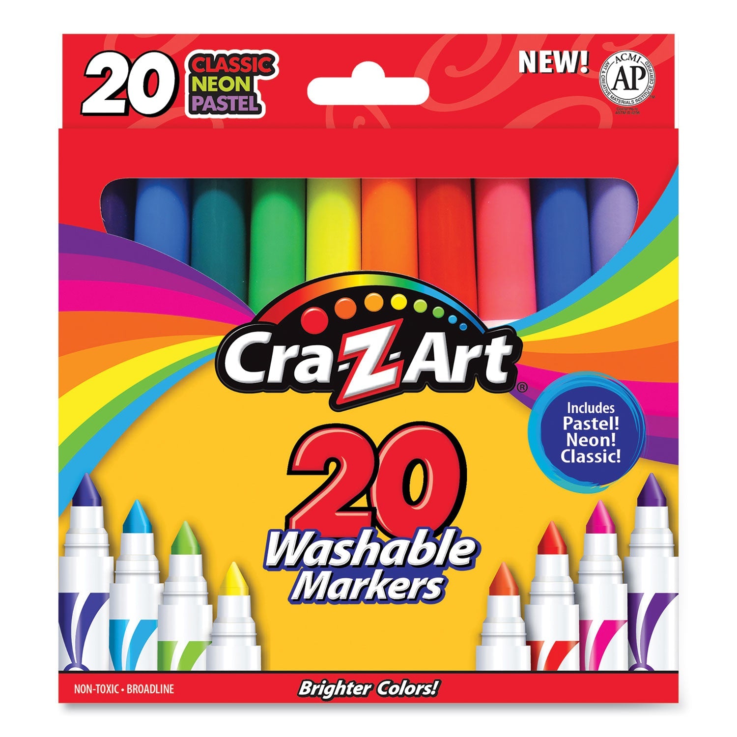 Washable Markers | 20-Set Assorted Colors