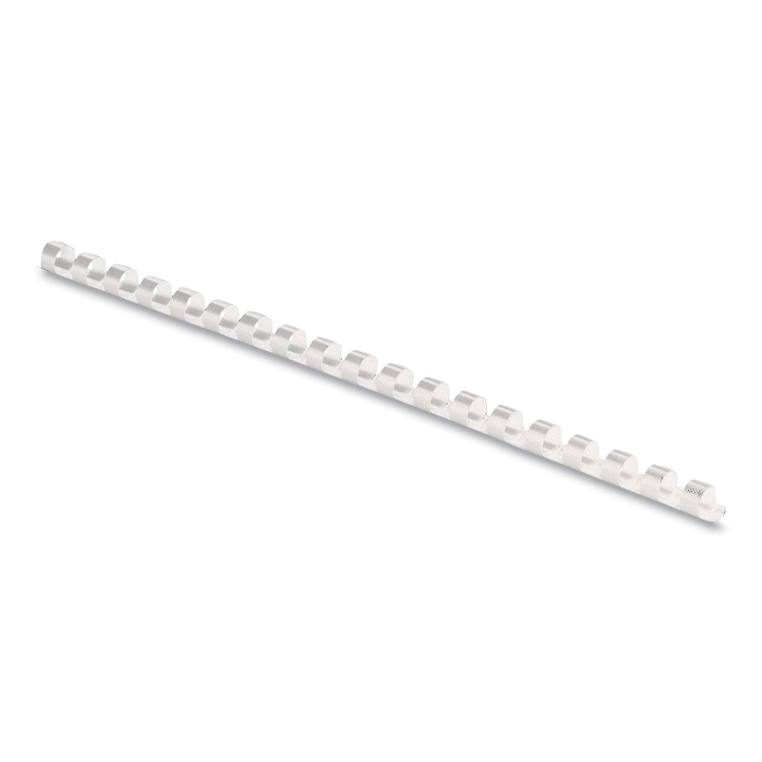 Fellowes® Plastic Comb Bindings, 1/4" Diameter, 20 Sheet Capacity, White, 100/Pack