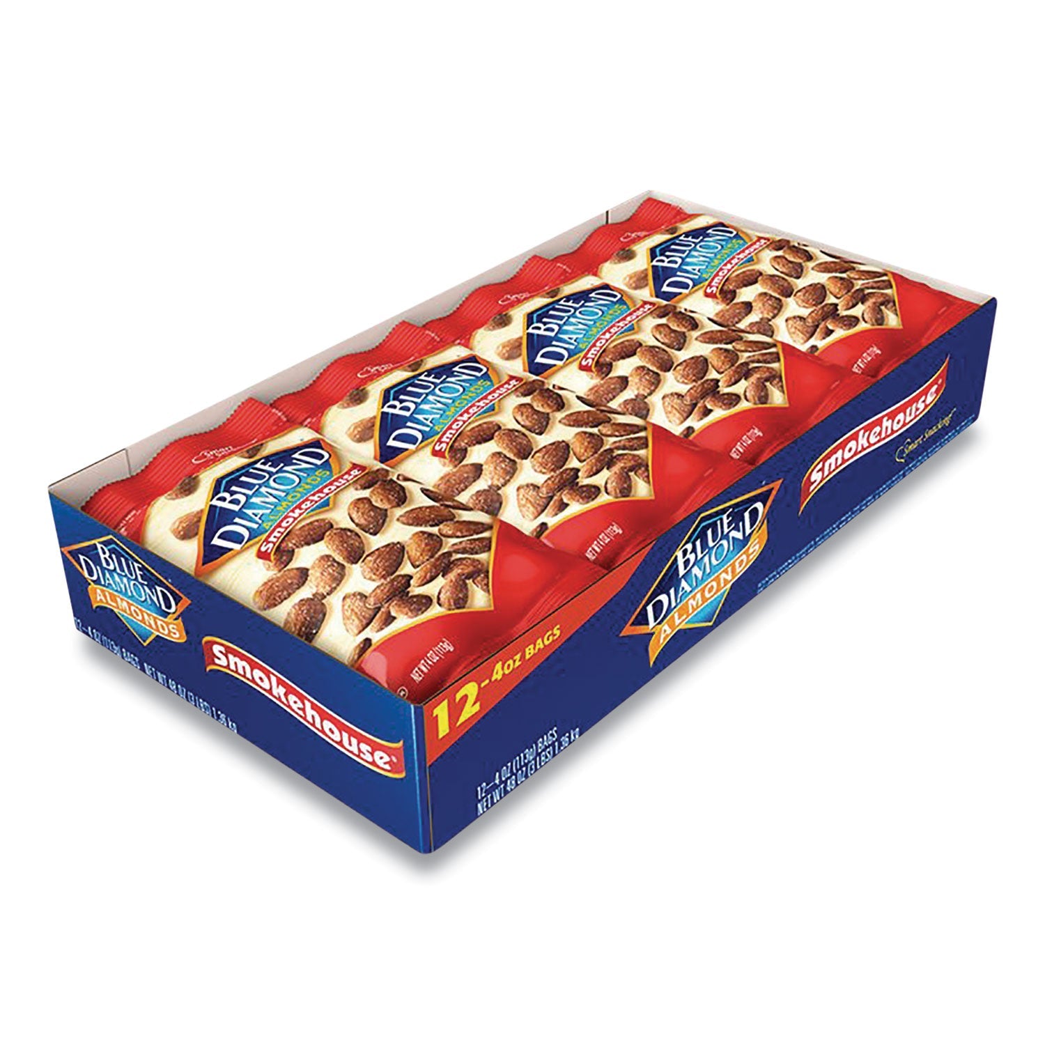 Smokehouse Flavored Almonds | 4oz Bag, 12/Box