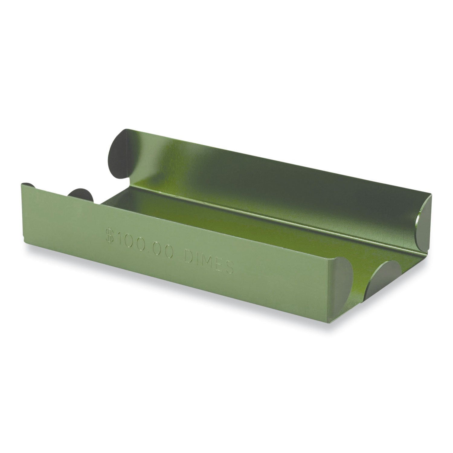 Metal Coin Tray | Dimes, Stackable Green