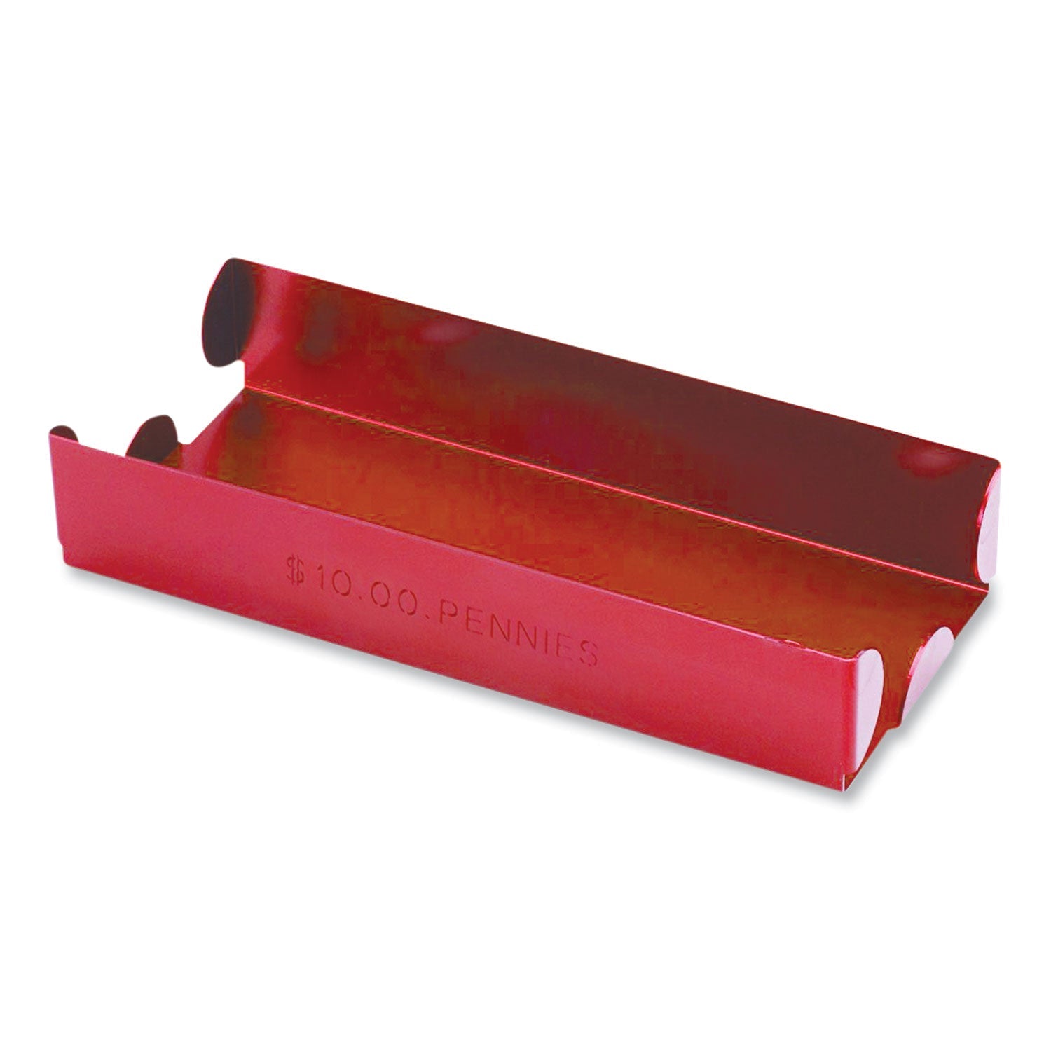 Metal Coin Tray | Pennies, Stackable Red