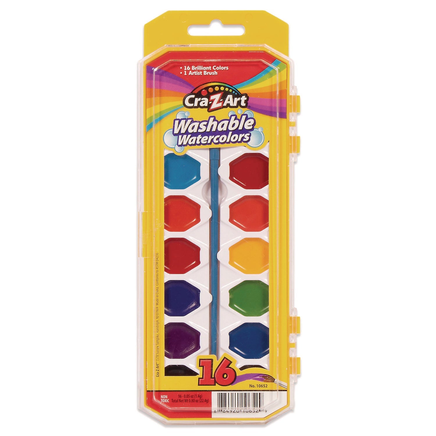 Washable Watercolors | 16-Color Palette