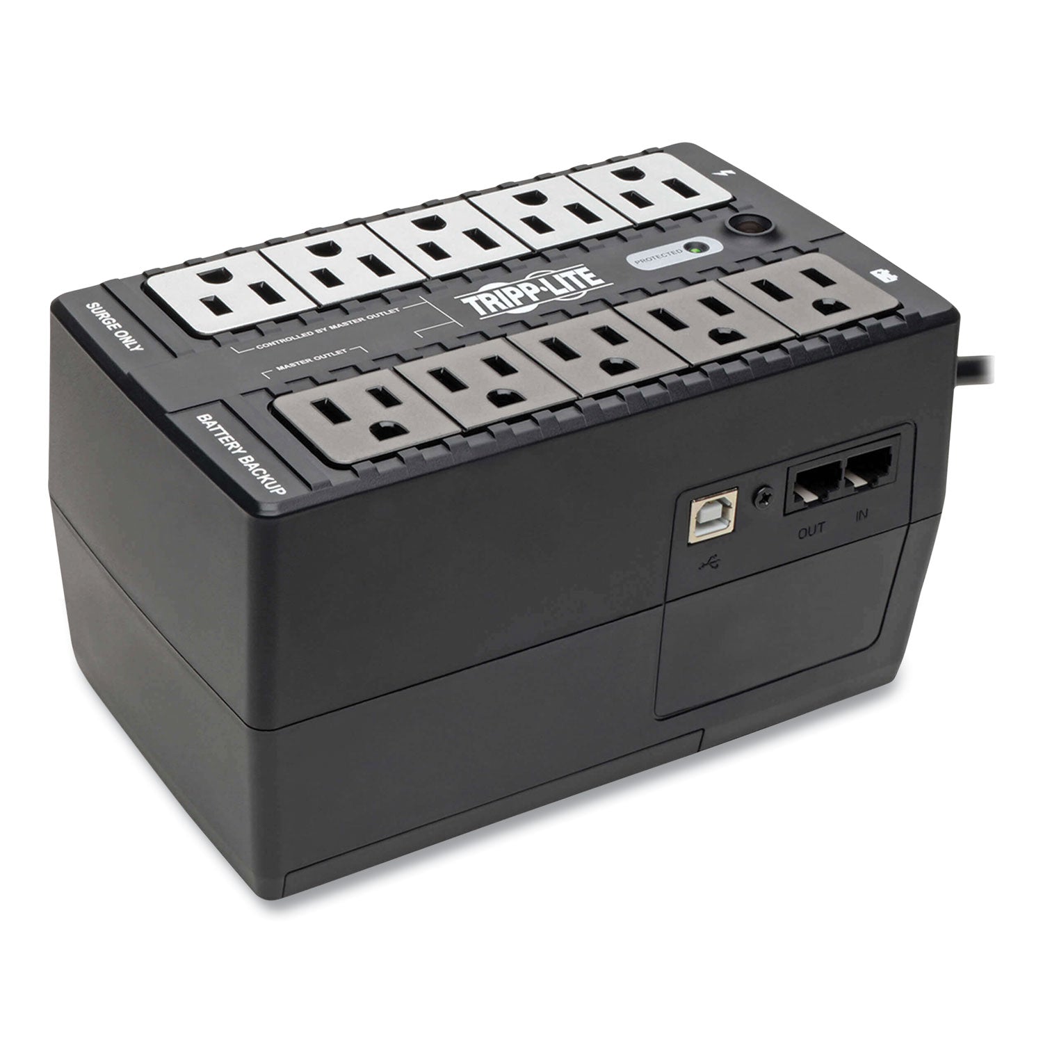 Tripp Lite by Eaton ECO Series Energy-Saving Standby UPS, 10 Outlets, 550 VA, 316 J