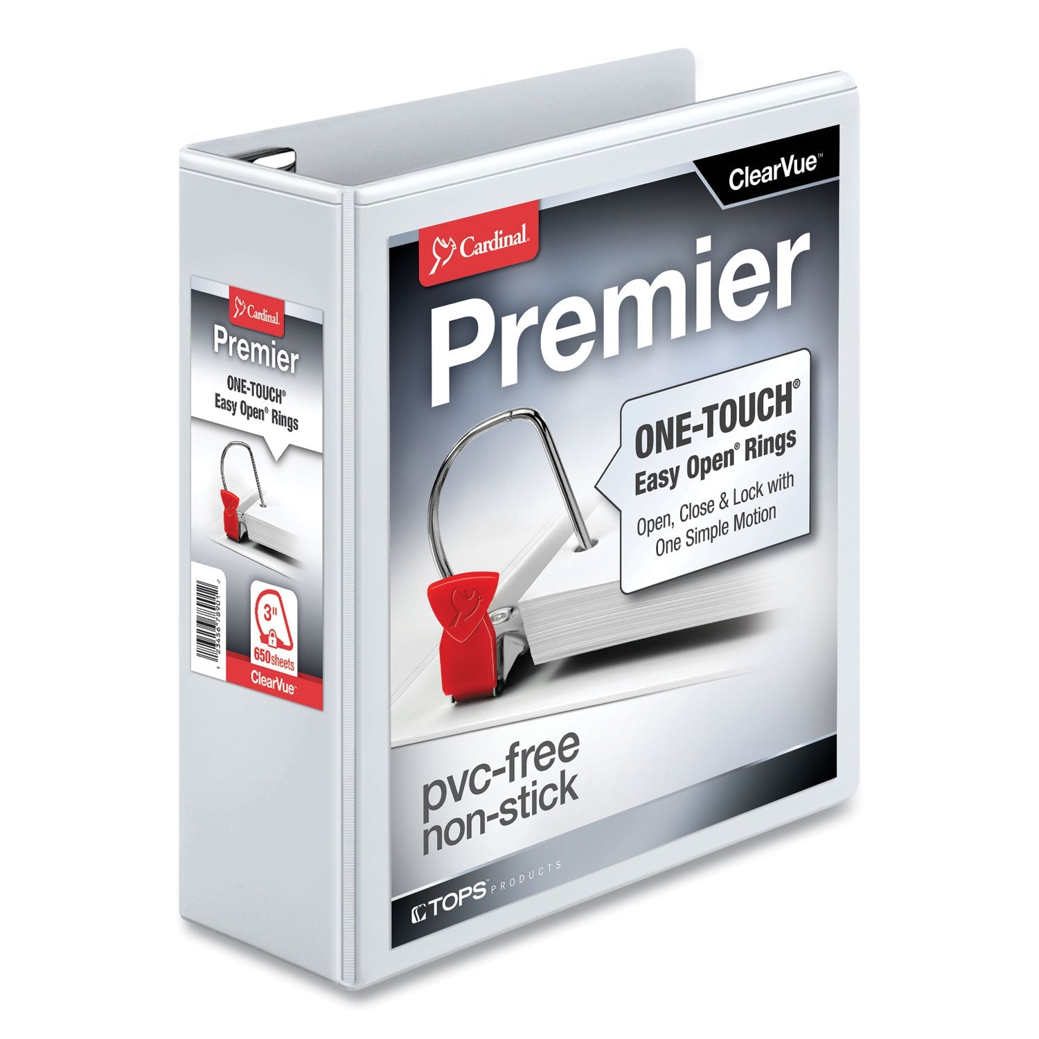 Locking Slant-D Ring Binder | 3", White, Cardinal®
