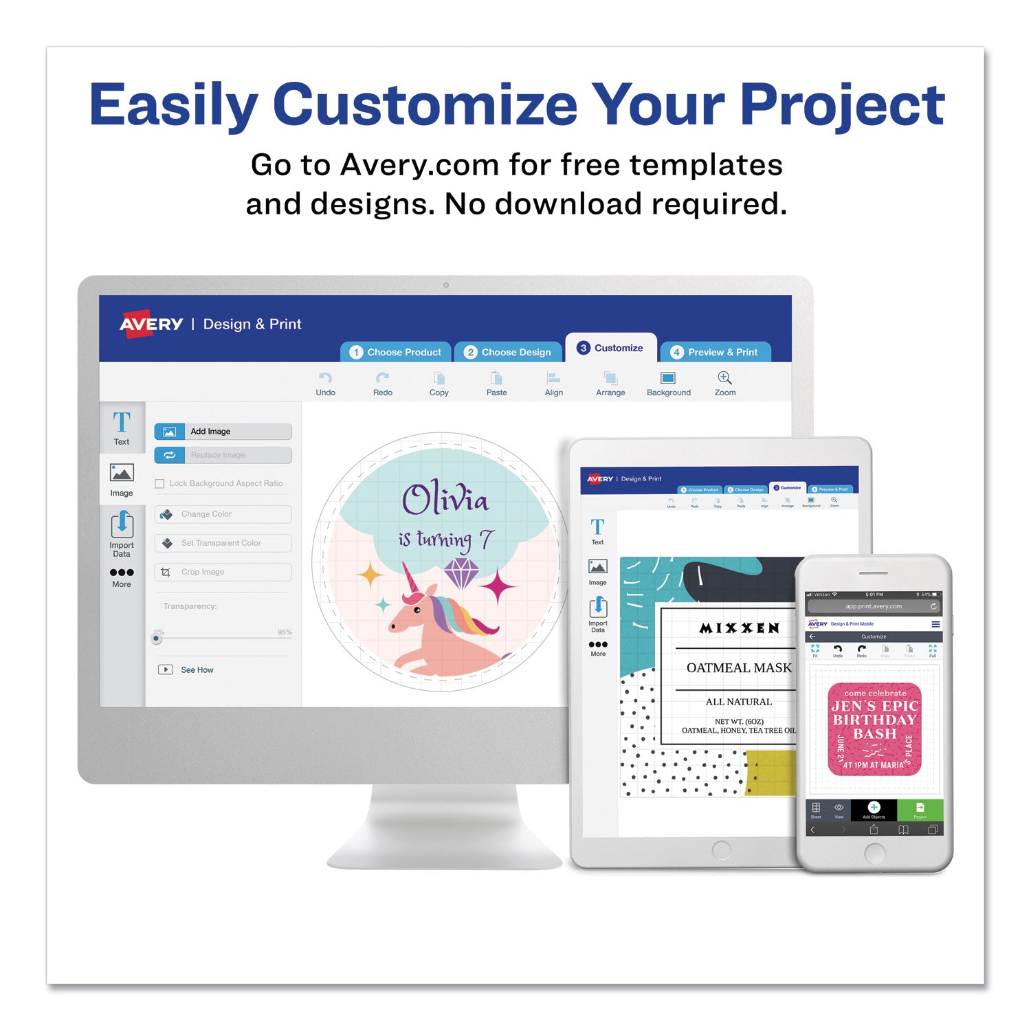 Avery® High-Visibility Permanent Laser Id Labels, 2 X 4, Neon Assorted, 1000/box