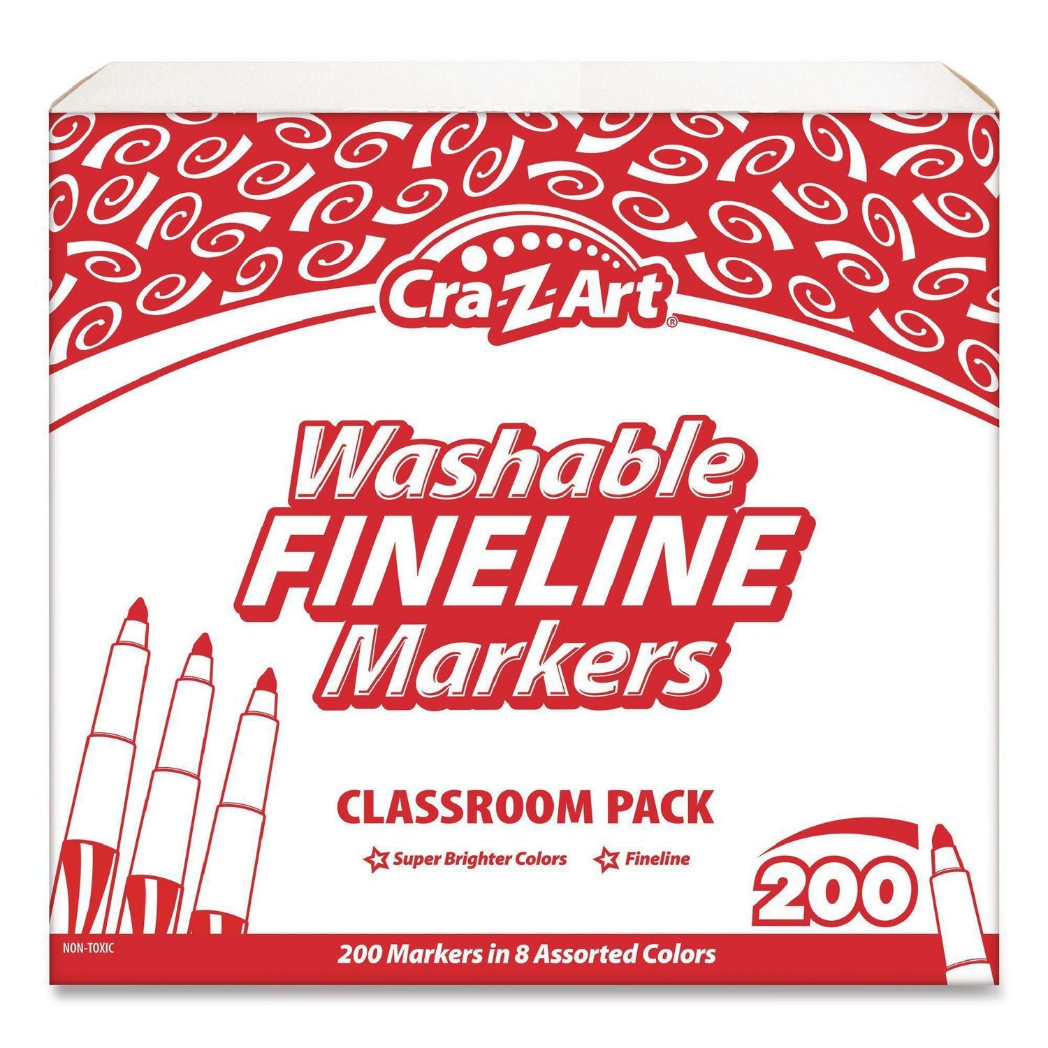 Washable Fineline Markers Classpack | 200-Set