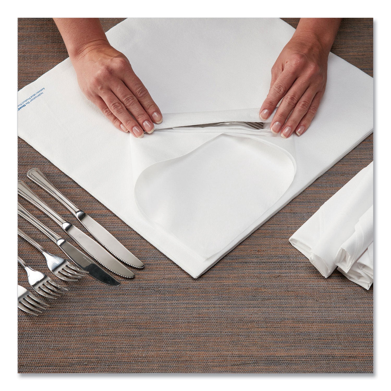 Airlaid Flat Pack Napkins | White, 1000-Carton