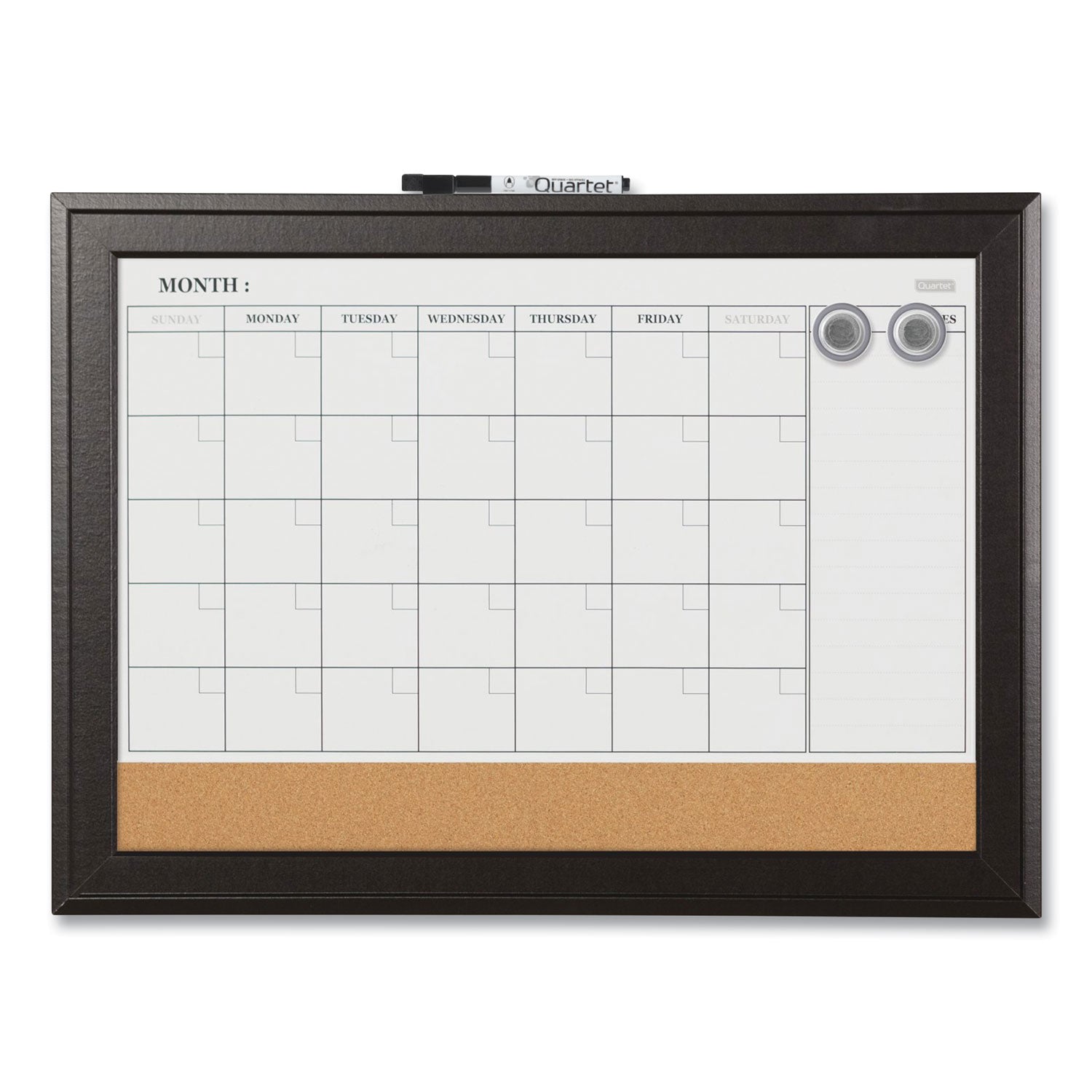 Quartet Home Decor Magnetic Dry Erase Calendar