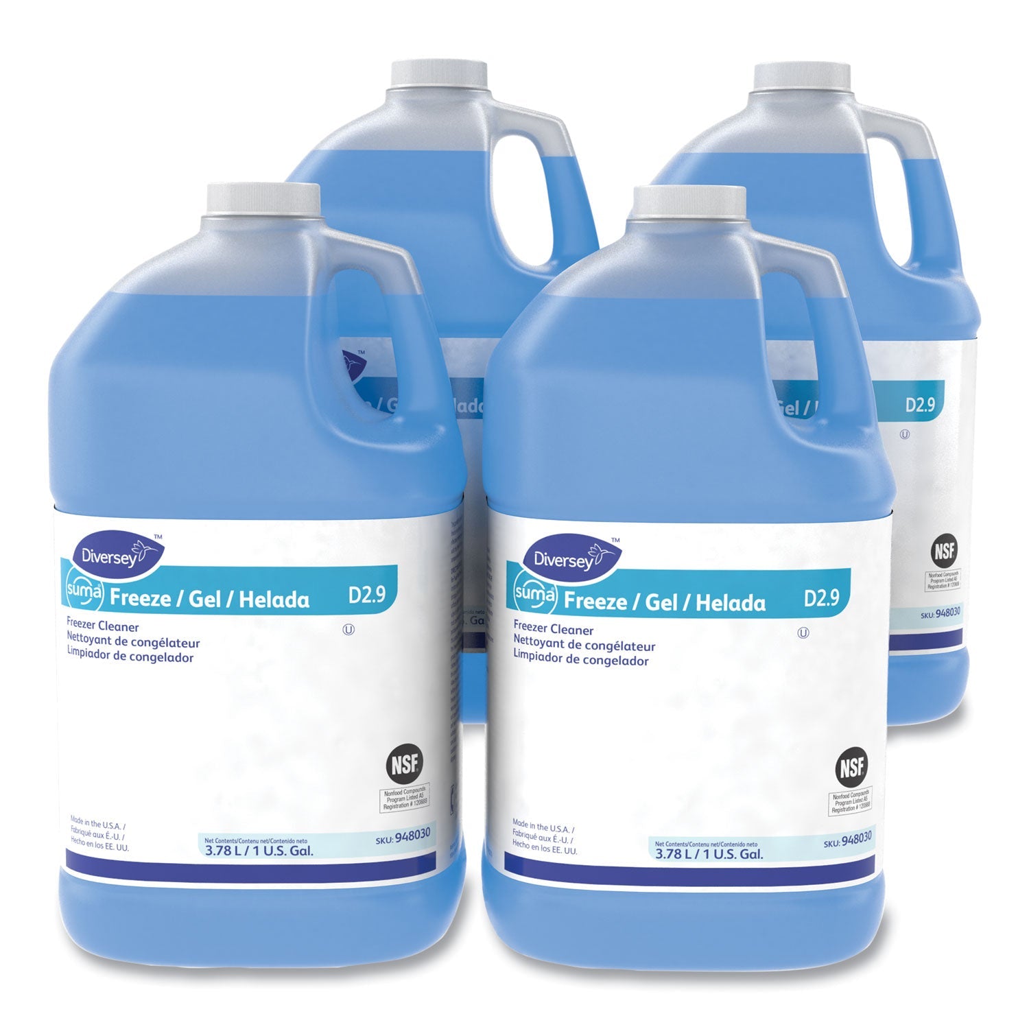 Diversey™ Suma Freeze D2.9 Floor Cleaner, Liquid, 1 Gal, 4/carton