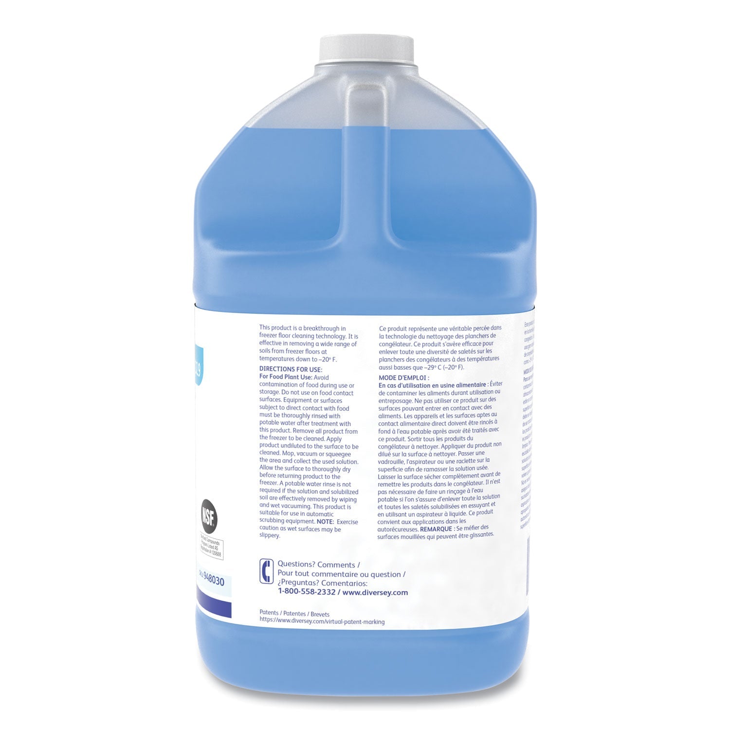 Diversey™ Suma Freeze D2.9 Floor Cleaner, Liquid, 1 Gal, 4/carton