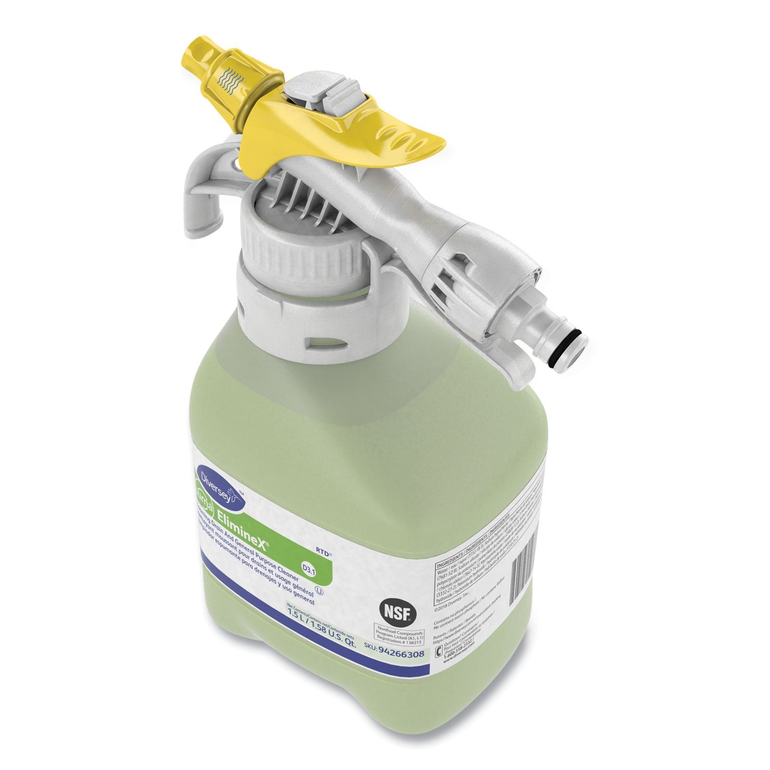 Diversey™ Suma Eliminex D3.1, Liquid, 50.7 Oz Spray, 2/carton