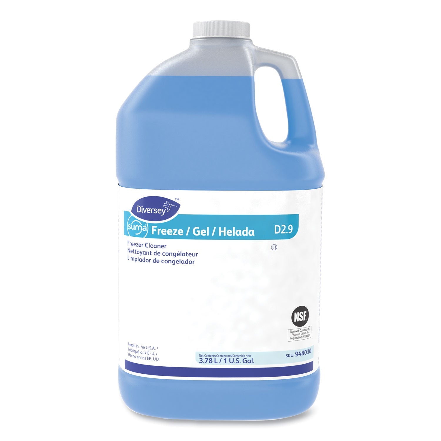Diversey™ Suma Freeze D2.9 Floor Cleaner, Liquid, 1 Gal, 4/carton