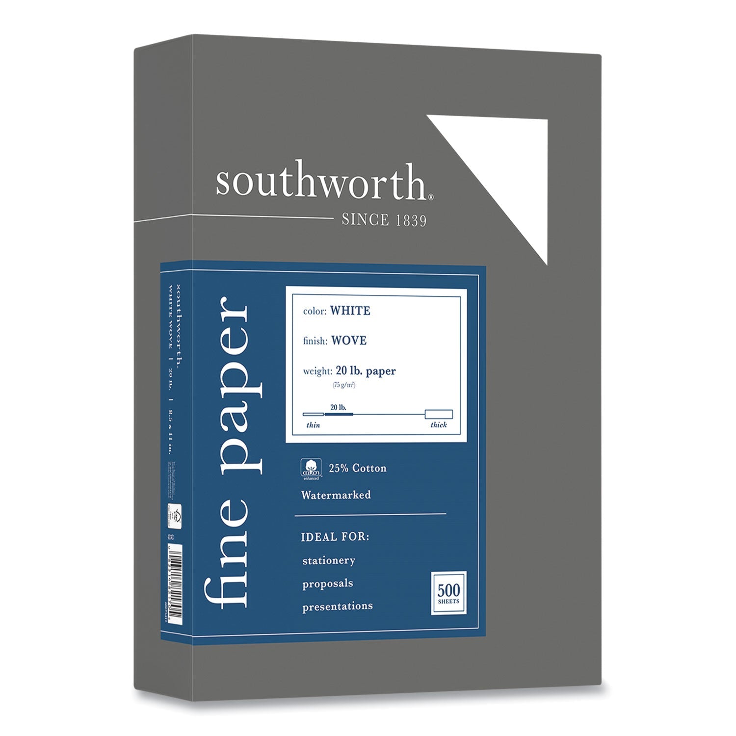 25% Cotton Business Paper | Southworth® 20lb Wht