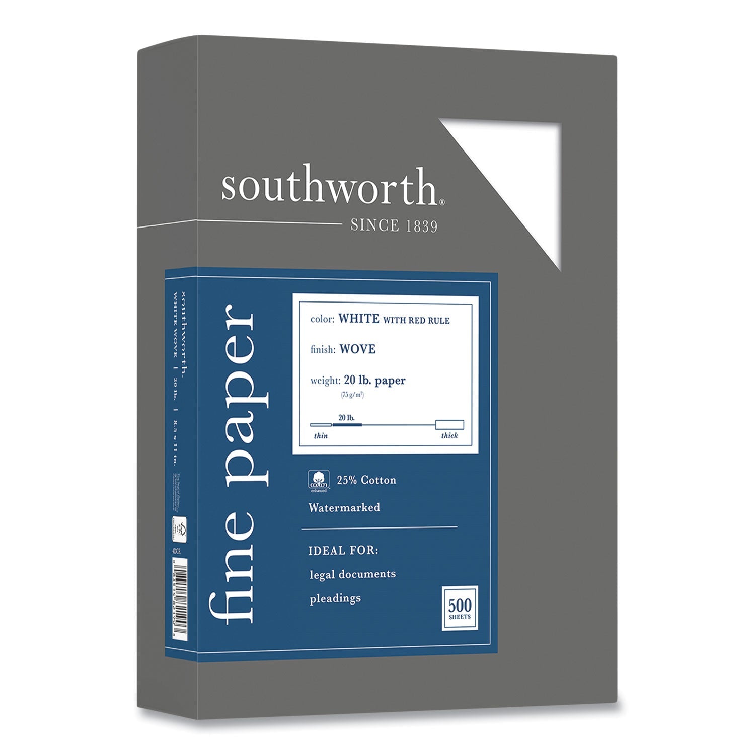 25% Cotton Business Paper | Southworth® 20lb Red