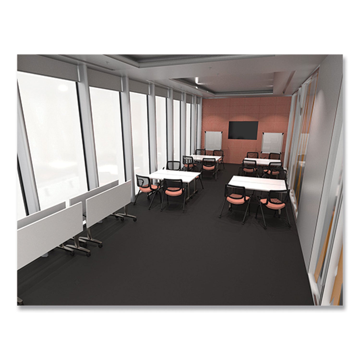 Union & Scale™ Workplace2.0 Nesting Training Table, Rectangular, 60w x 24d x 29.5h, Silver Mesh