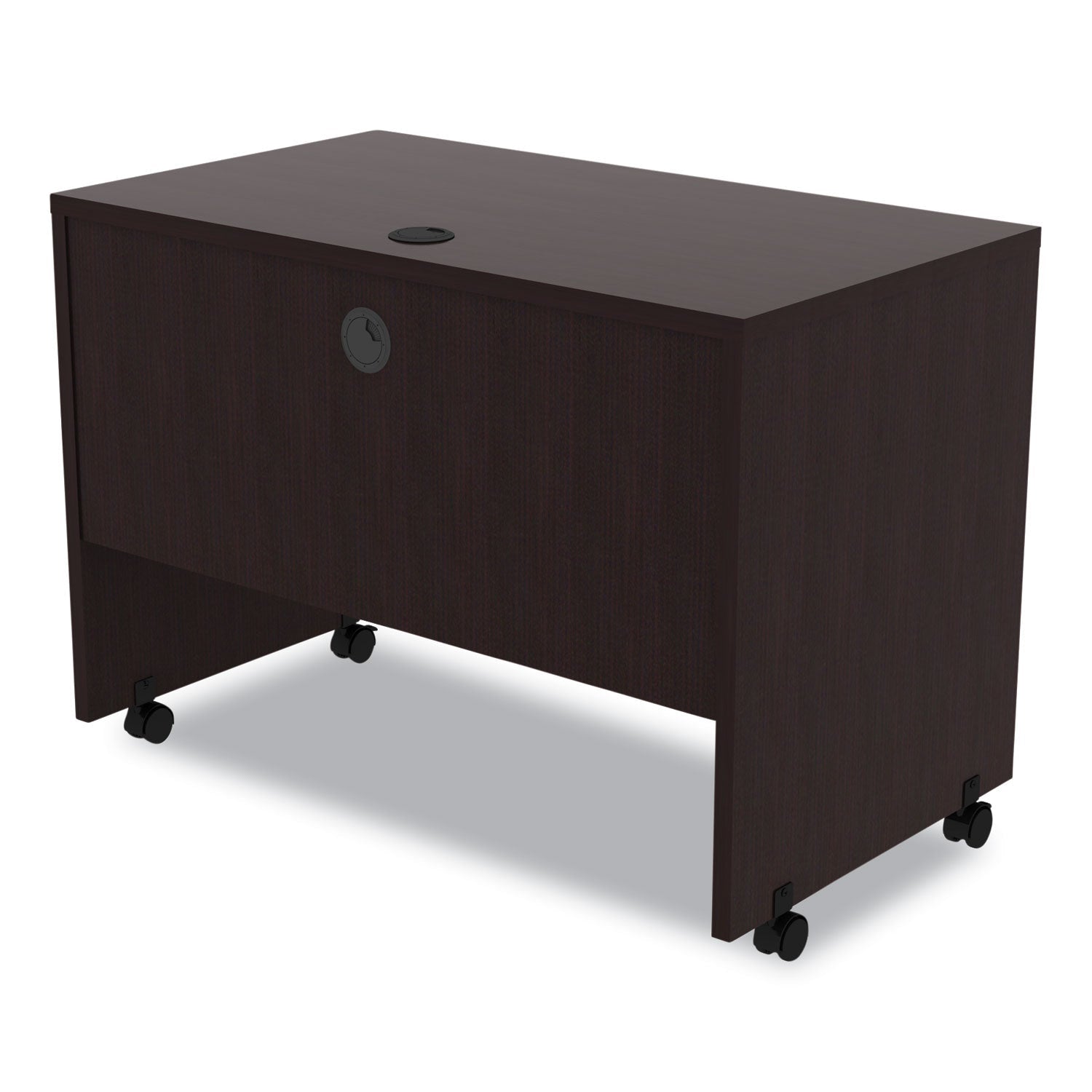 Alera® Alera Valencia Series Mobile Workstation Desk, 41.38" X 23.63" X 30", Espresso