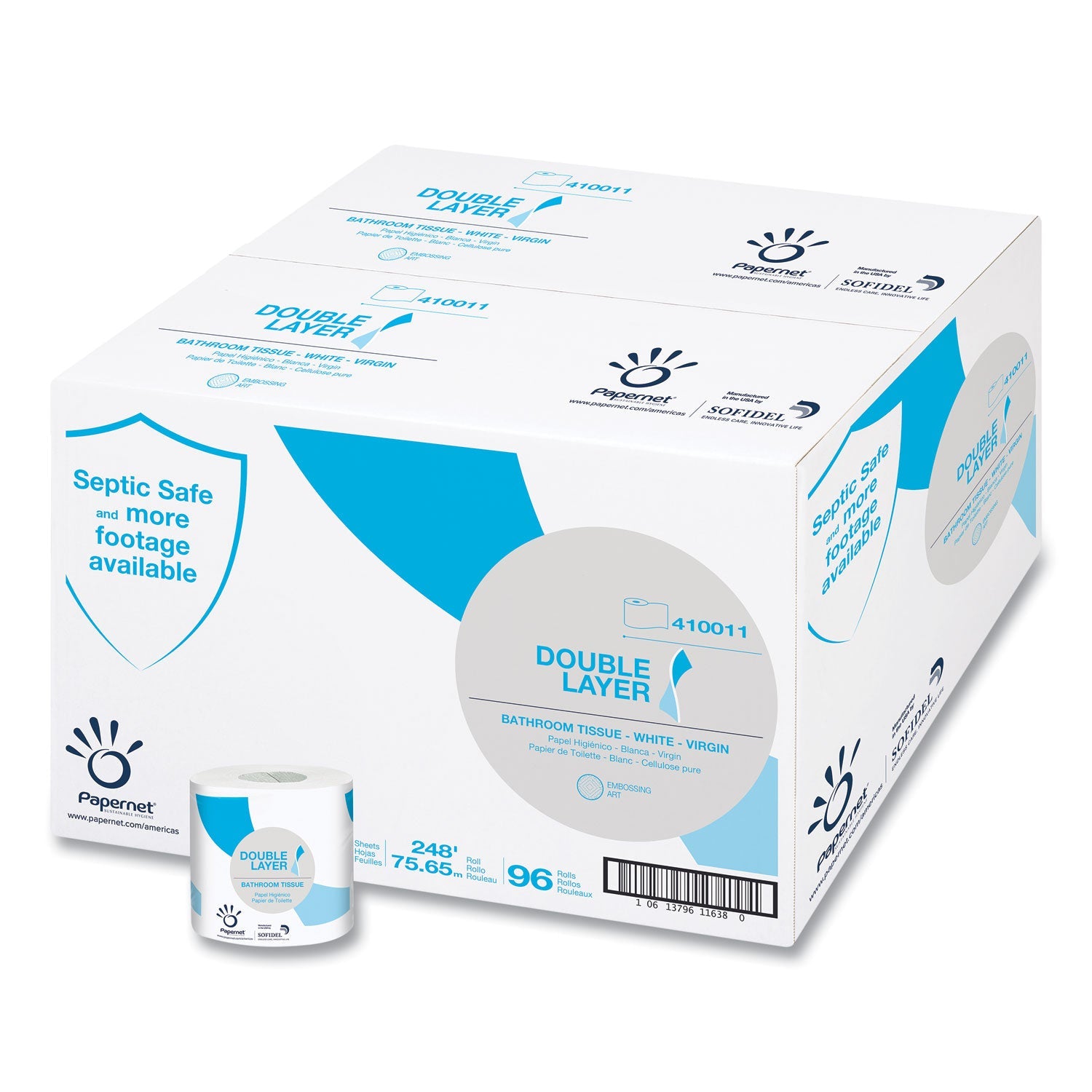 Double Layer Toilet Tissue | Papernet® | 96 Rolls