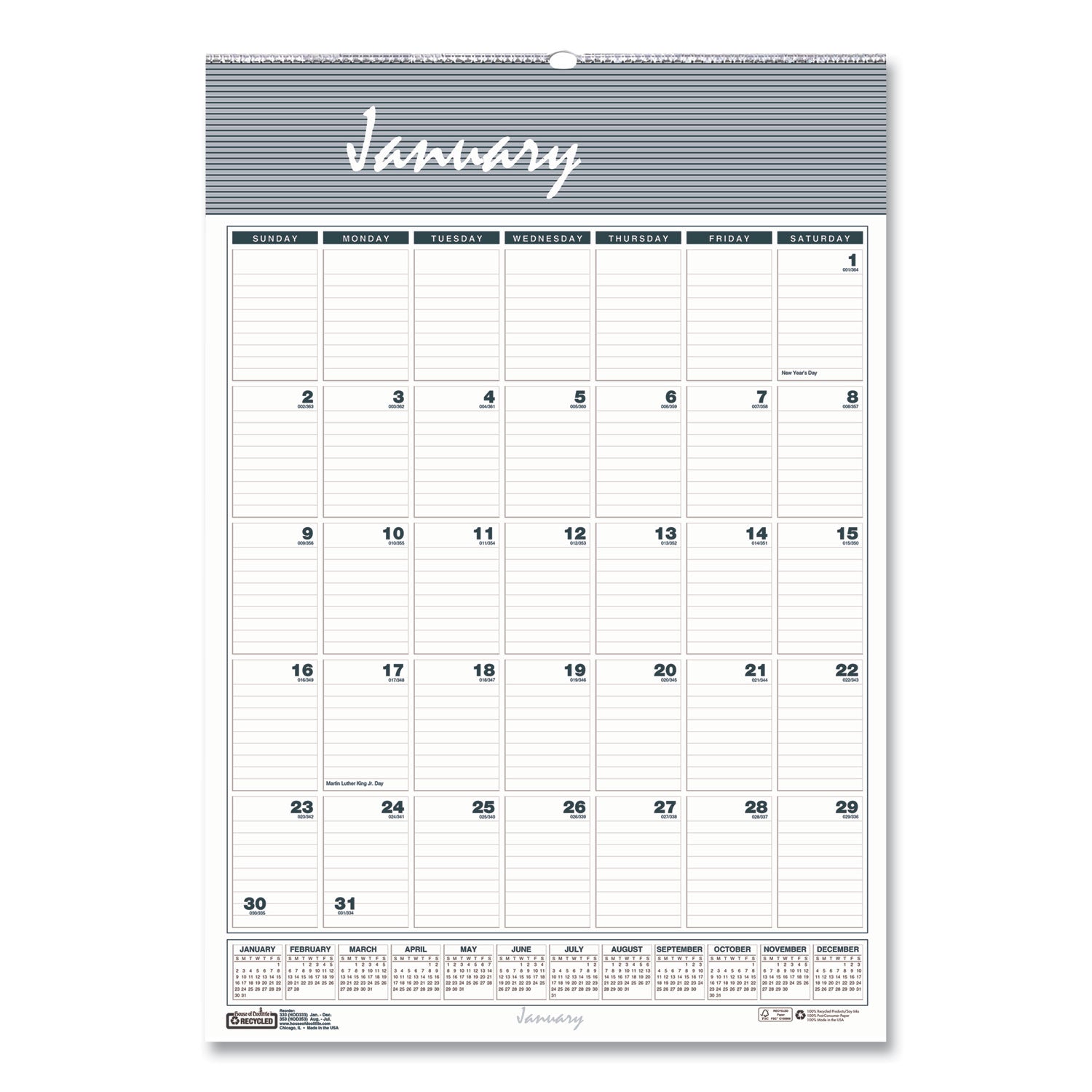 Bar Harbor Monthly Wall Calendar | 2025, 8.5x11