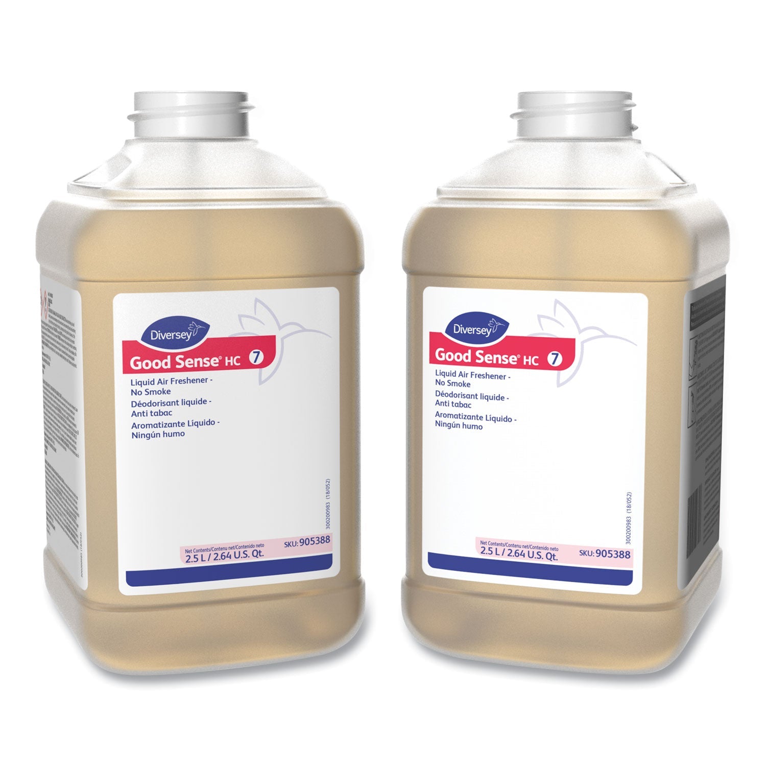 Diversey™ Good Sense Liquid Odor Counteractant, Clean and Fresh, 84.5 oz, 2/Carton