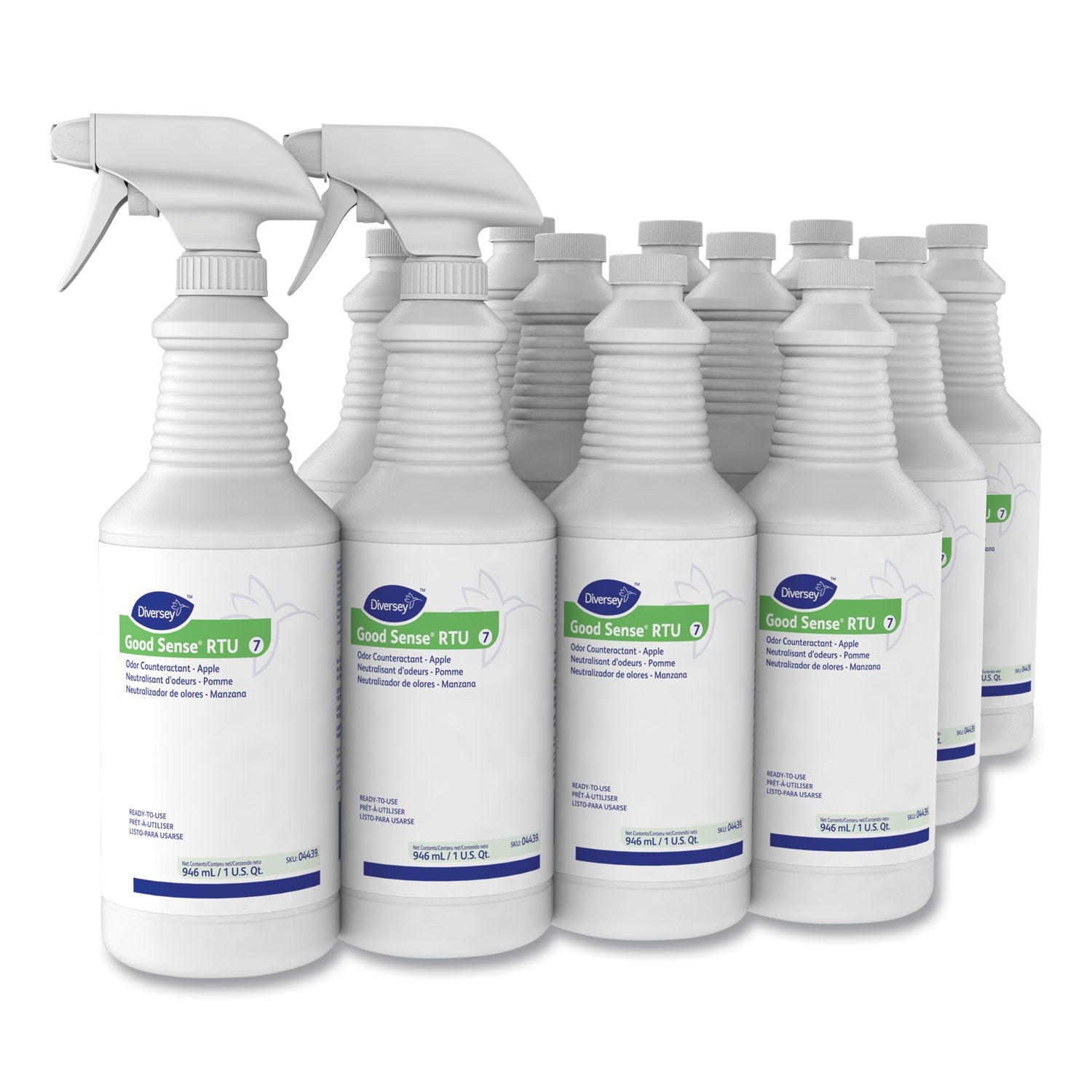 Diversey™ Good Sense Rtu Liquid Odor Counteractant, Apple Scent, 32 Oz Spray Bottle