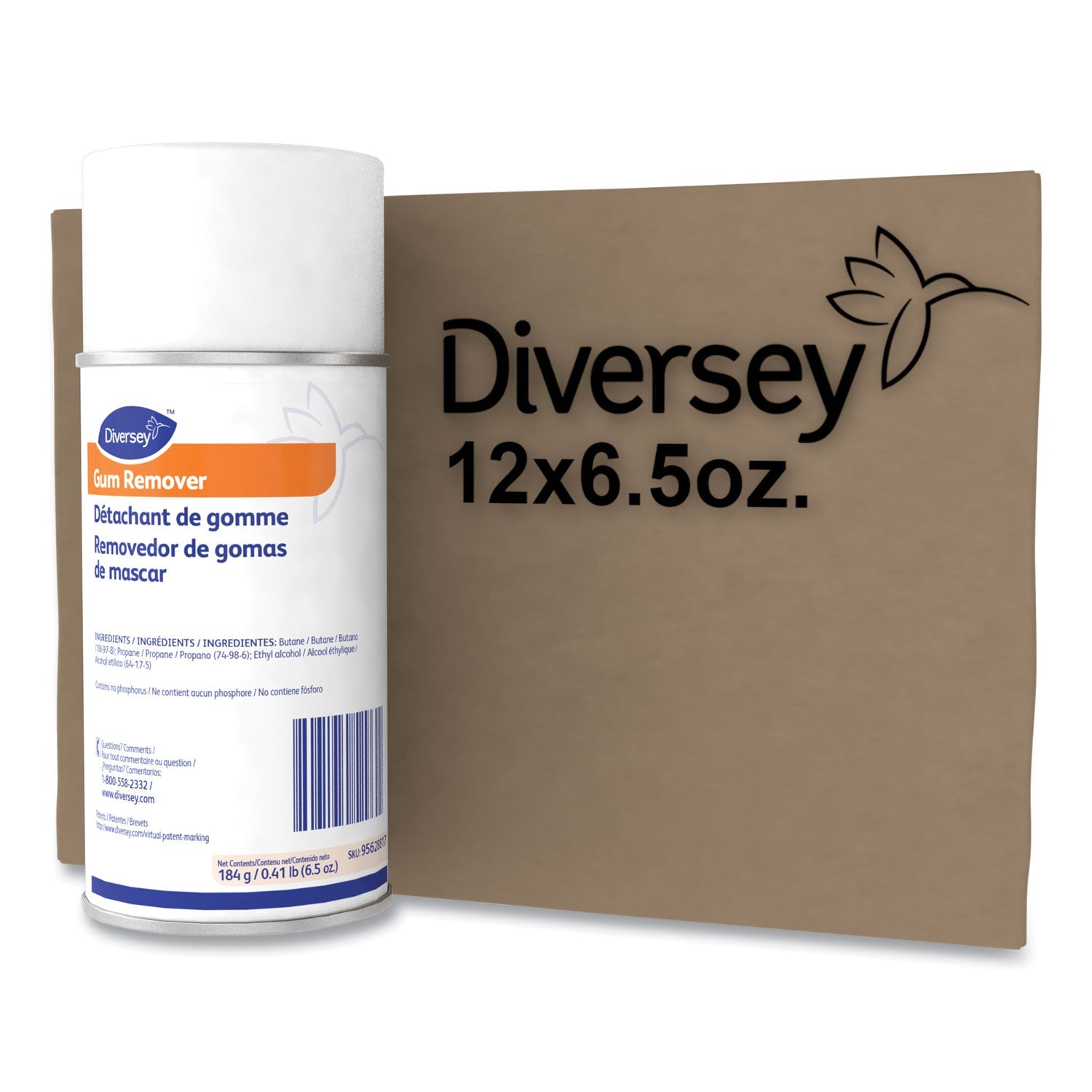 Diversey™ Gum Remover, 6.5 Oz Aerosol Spray Can
