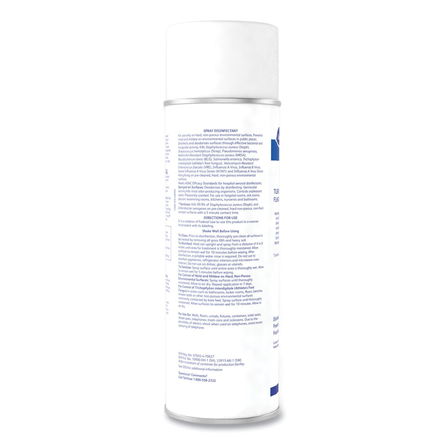 Diversey™ End Bac Ii Spray Disinfectant, Fresh Scent, 15 Oz Aerosol Spray, 12/carton