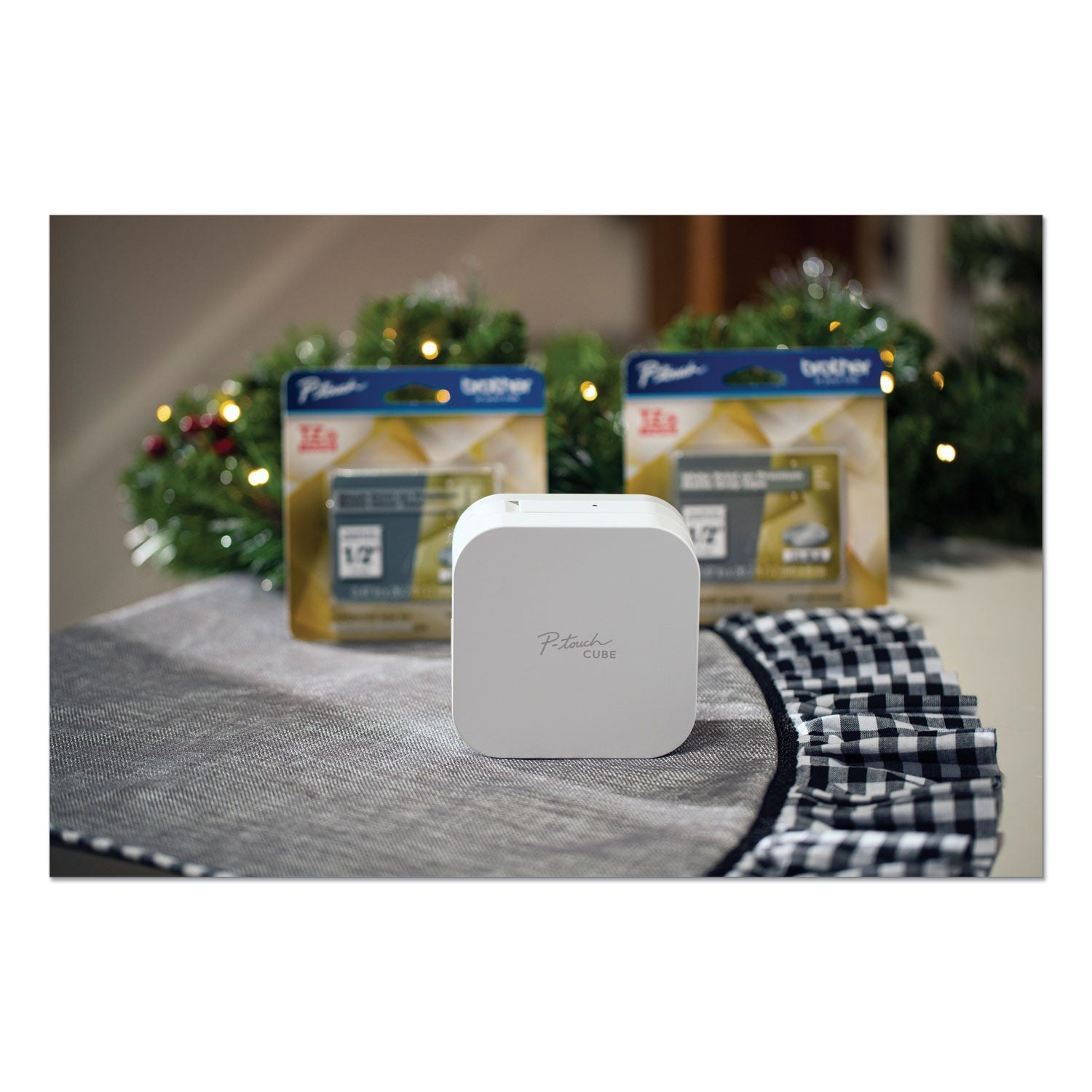 Brother P-Touch® Pt-P300btbu P-Touch Cube Label Maker, 20 Mm/s Print Speed, 2.5 X 4.6 X 4.6 - Bloom Skins