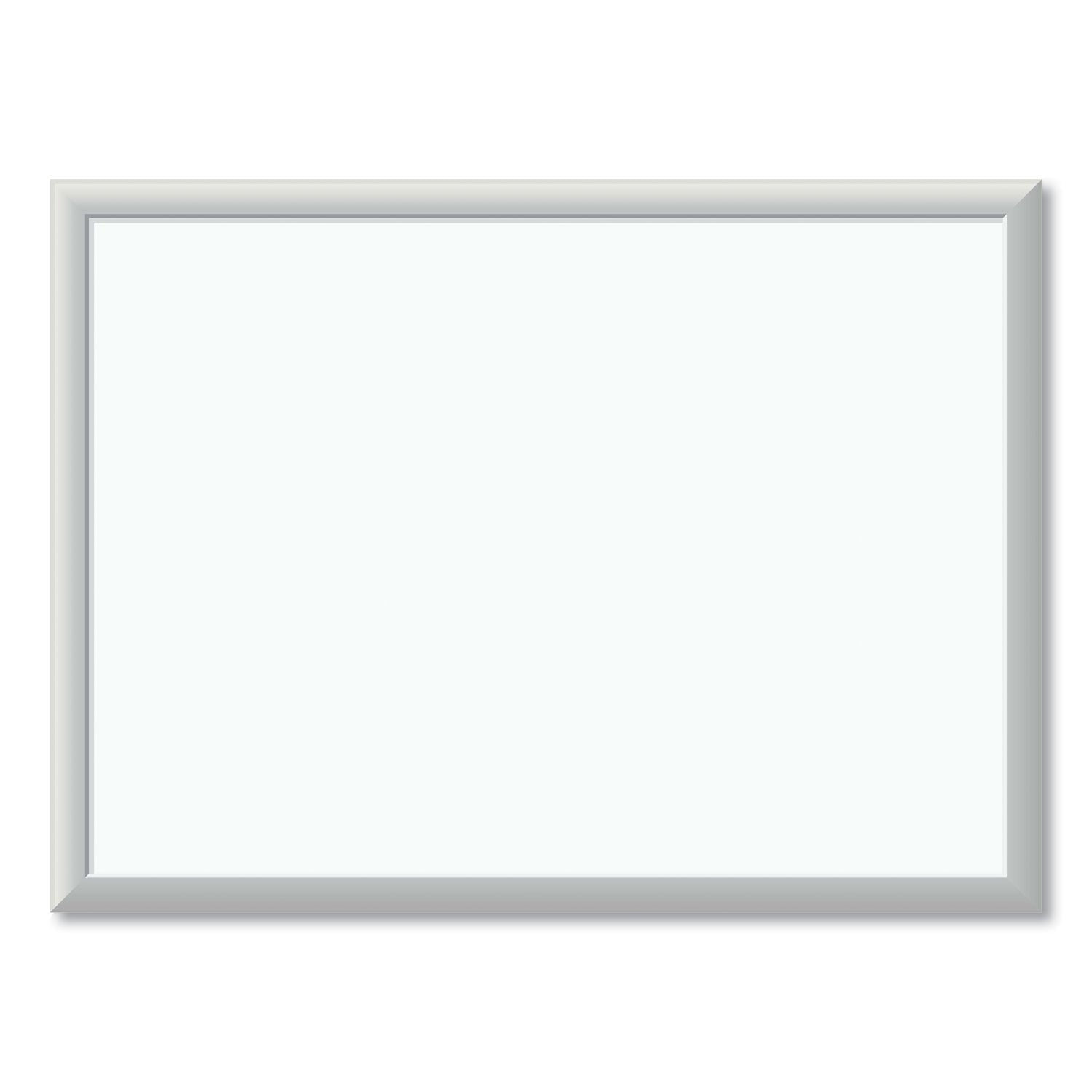 U Brands Melamine Dry Erase Board, 24" x 18" (Actual Size: 23" x 17"), White Surface, Satin Aluminum Frame