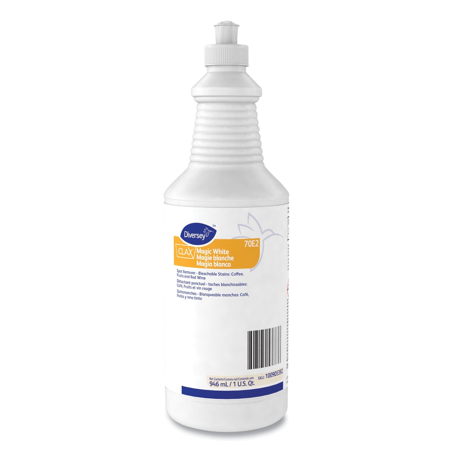 Diversey™ Clax Magic White, Liquid, 32 oz, 6/Carton