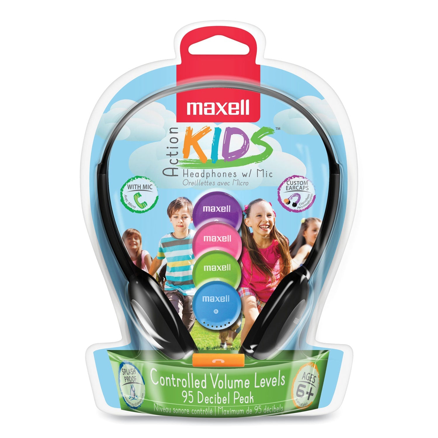 Kids Safe Headphones | with Mic, Black