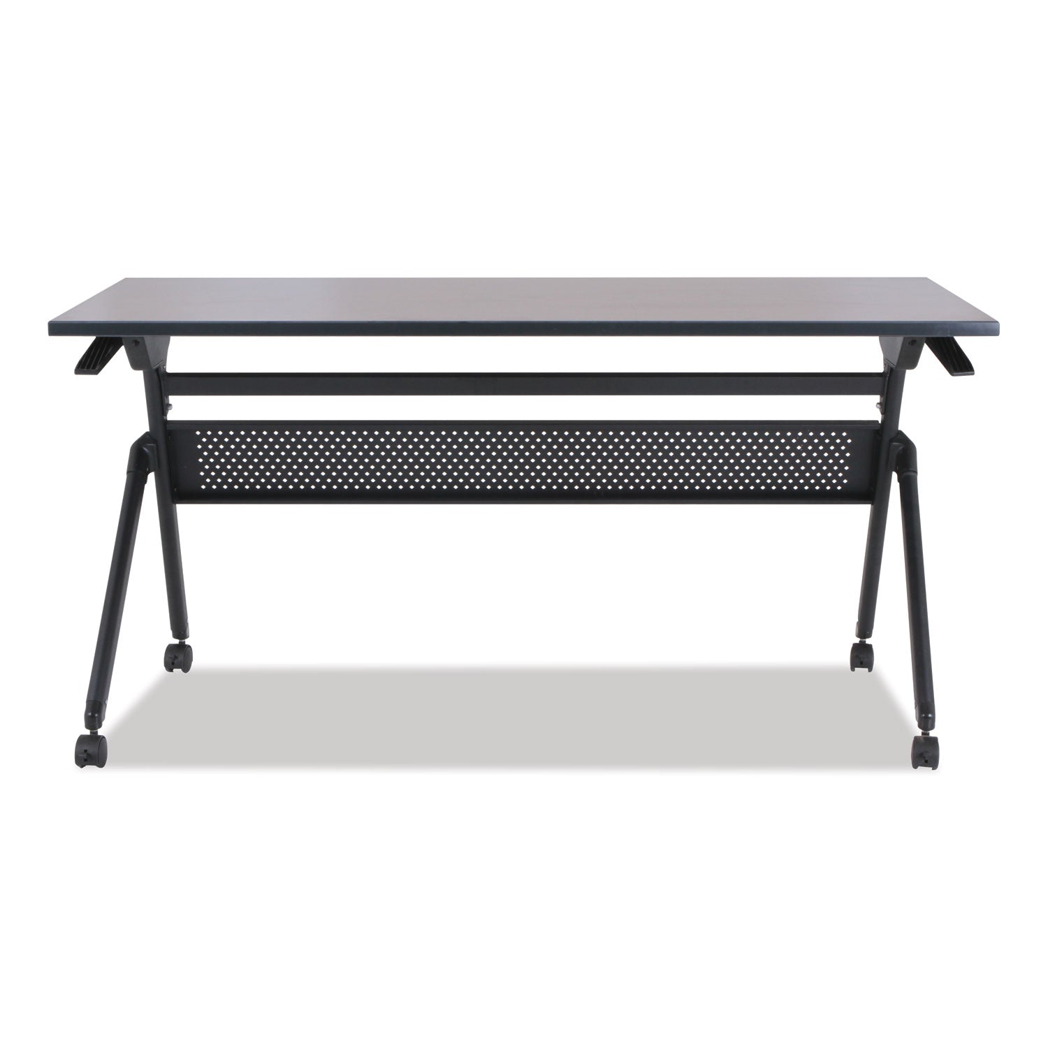 Alera® Reversible Laminate Table Top, Rectangular, 59.5w X 23.63,medium Cherry/mahogany